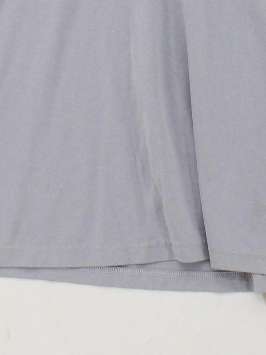 Adidas Men's T-Shirt M Grey Graphic Polyester with Elastane Round Neck Basic - Image 4