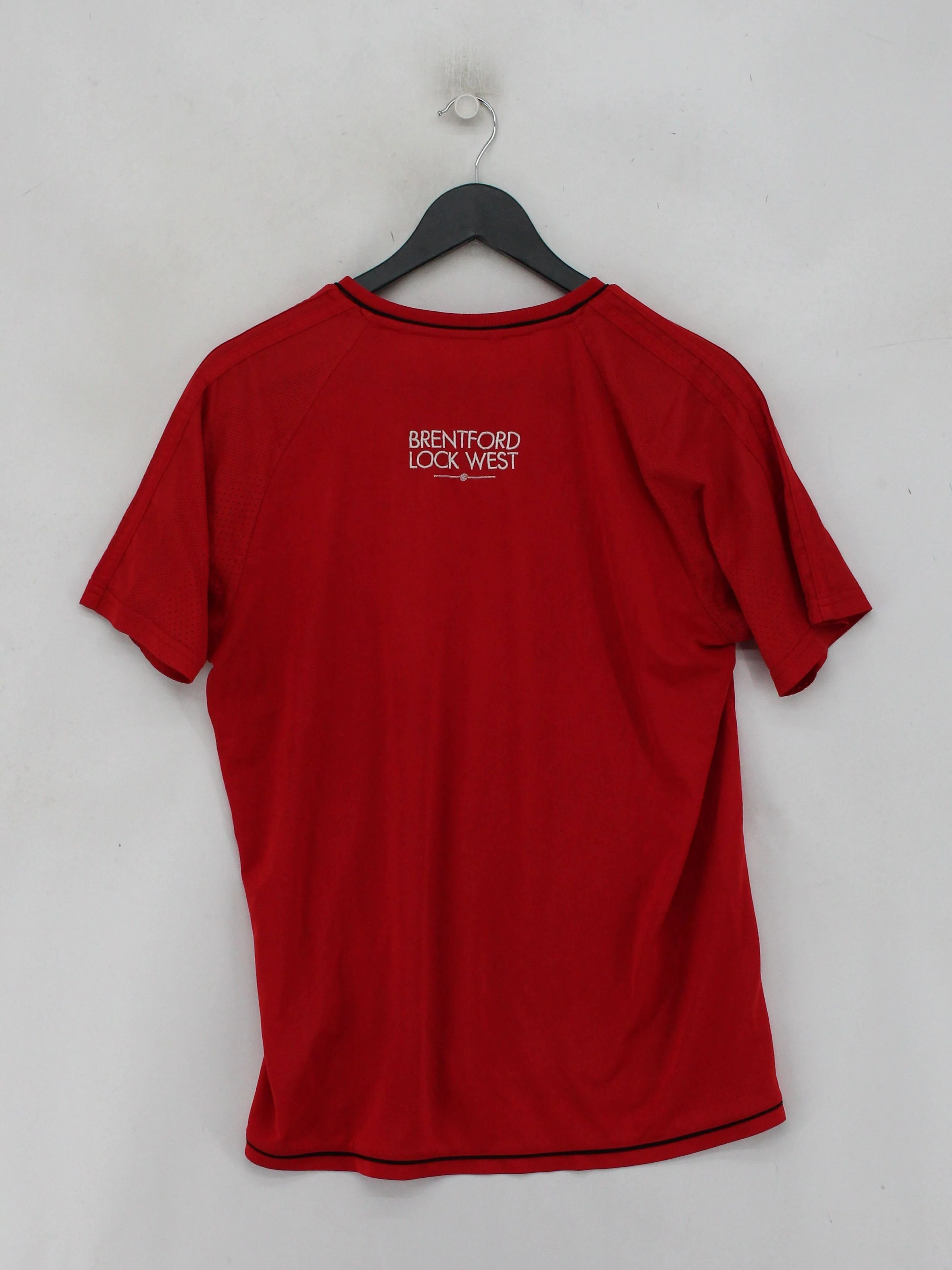 Adidas Men's T-Shirt M Red Graphic 100% Polyester Round Neck Basic - Image 2