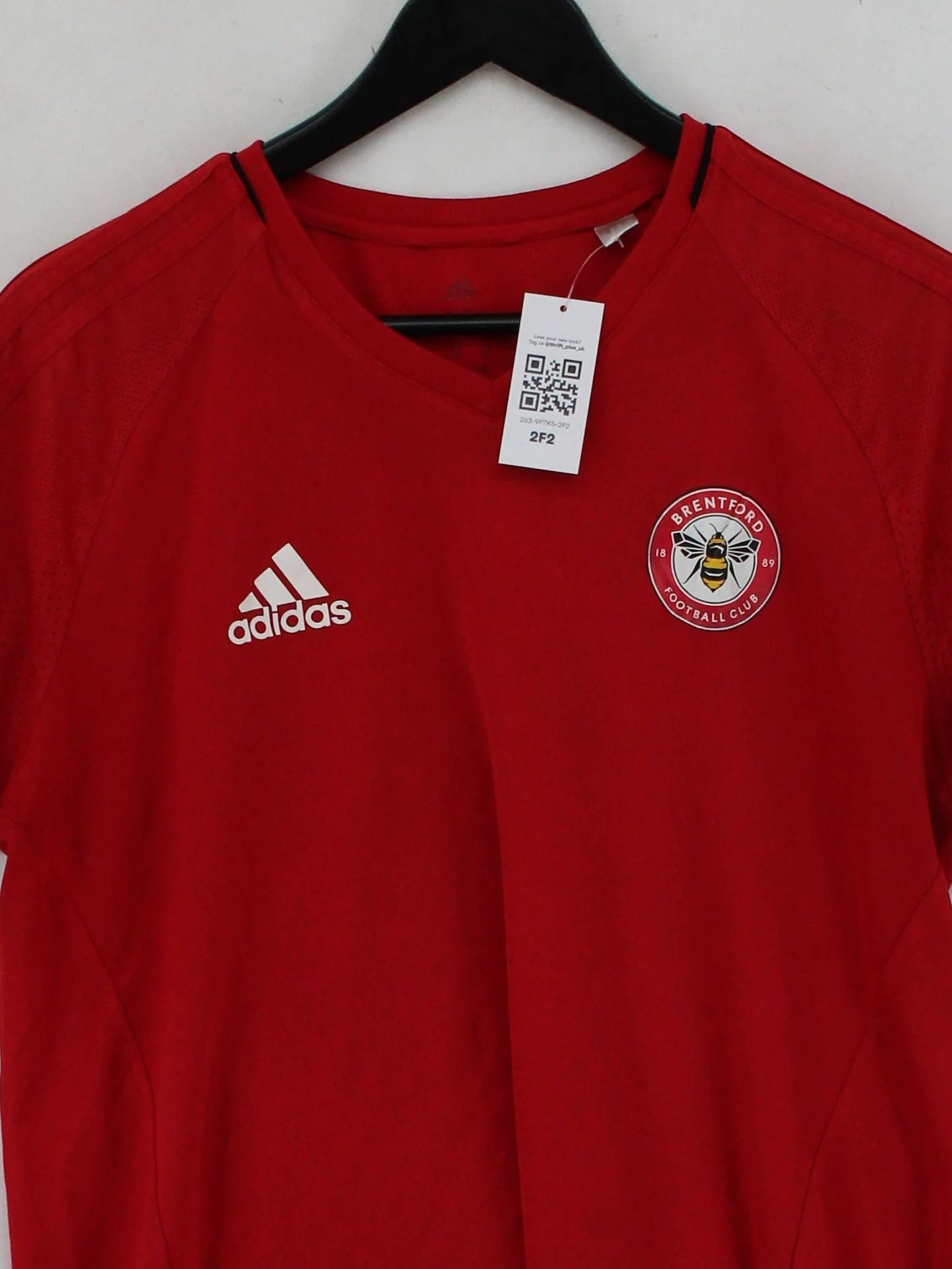 Adidas Men's T-Shirt M Red Graphic 100% Polyester Round Neck Basic - Image 3