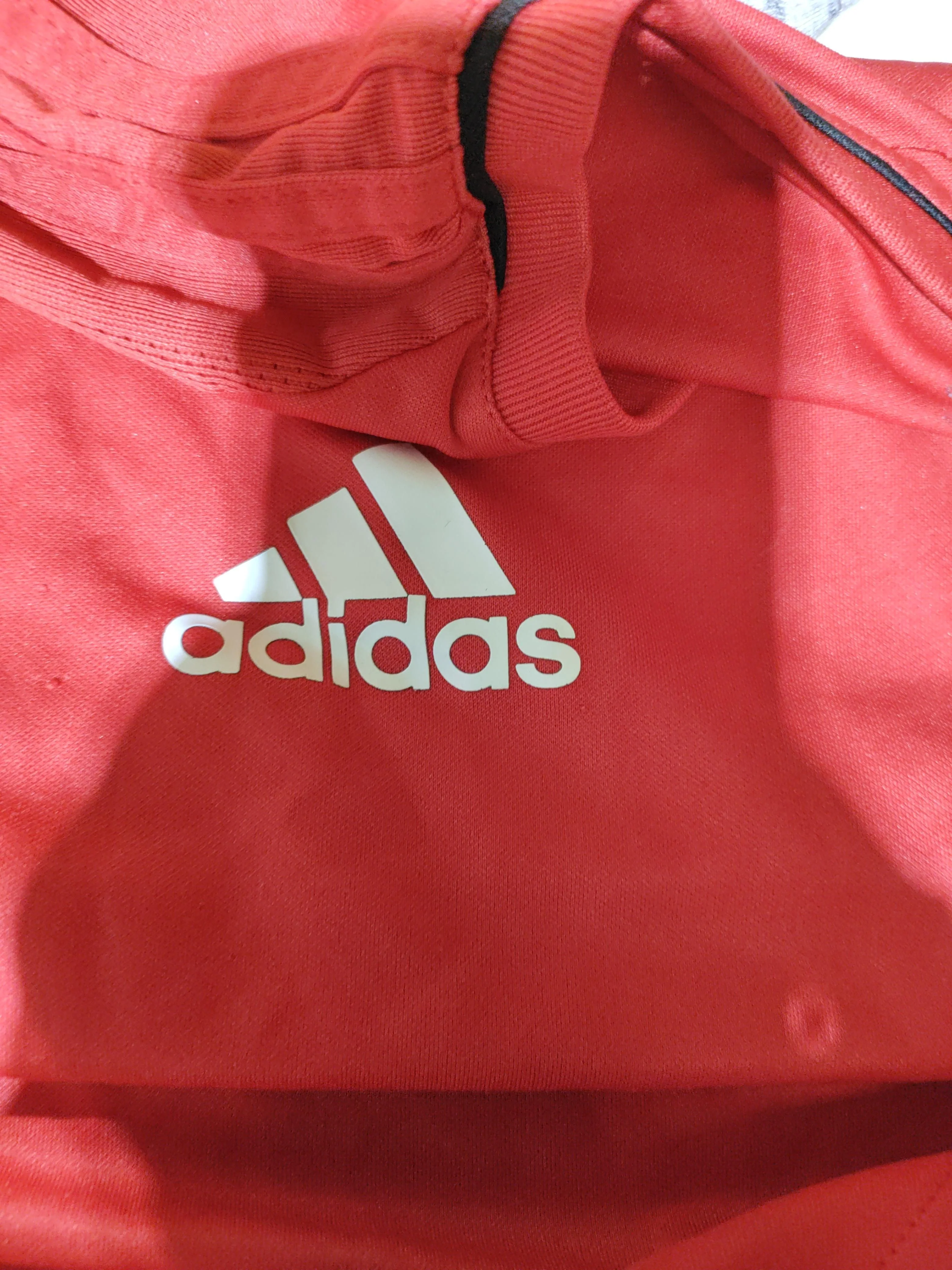 Adidas Men's T-Shirt M Red Graphic 100% Polyester Round Neck Basic - Image 6