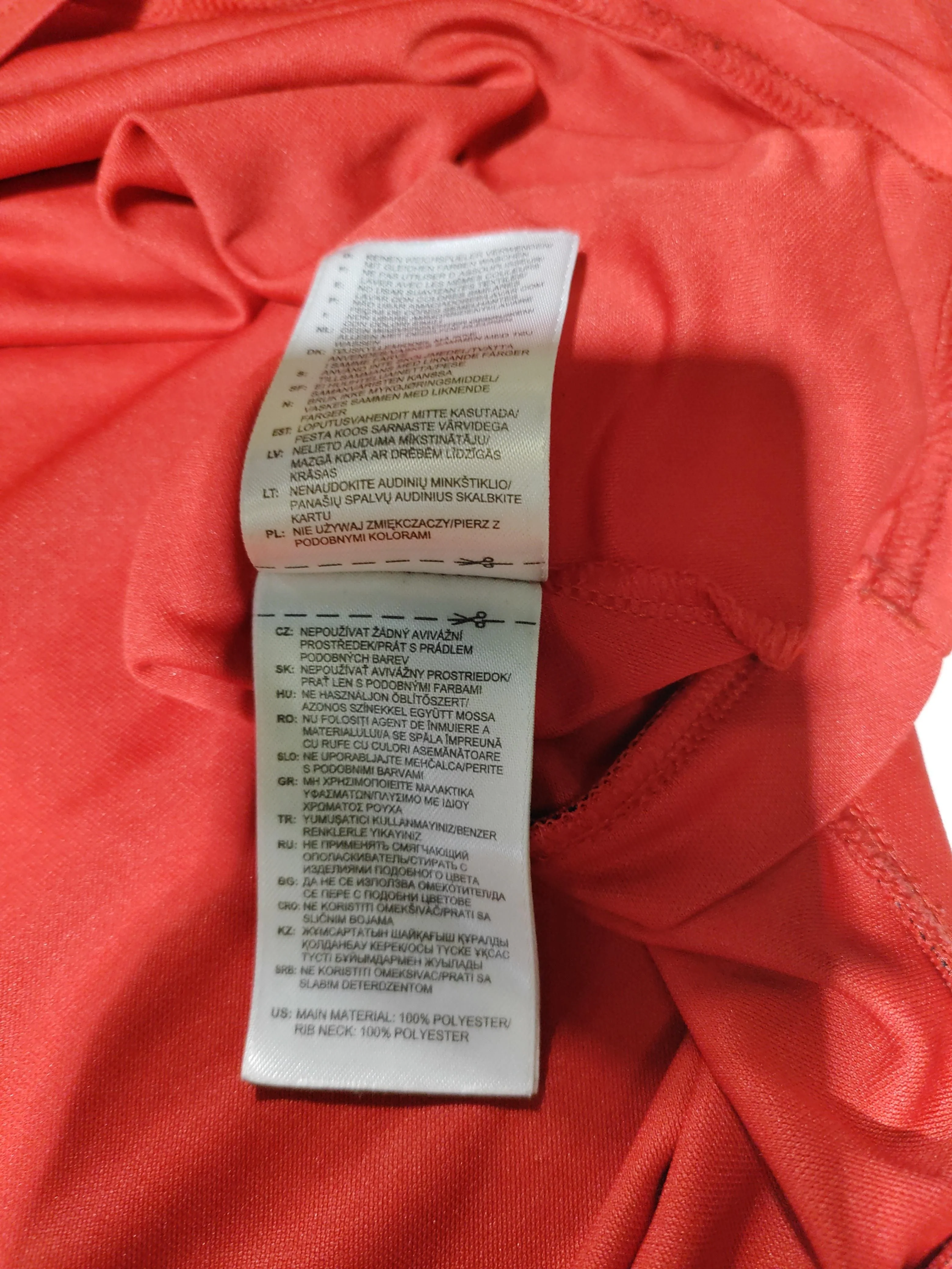 Adidas Men's T-Shirt M Red Graphic 100% Polyester Round Neck Basic - Image 7