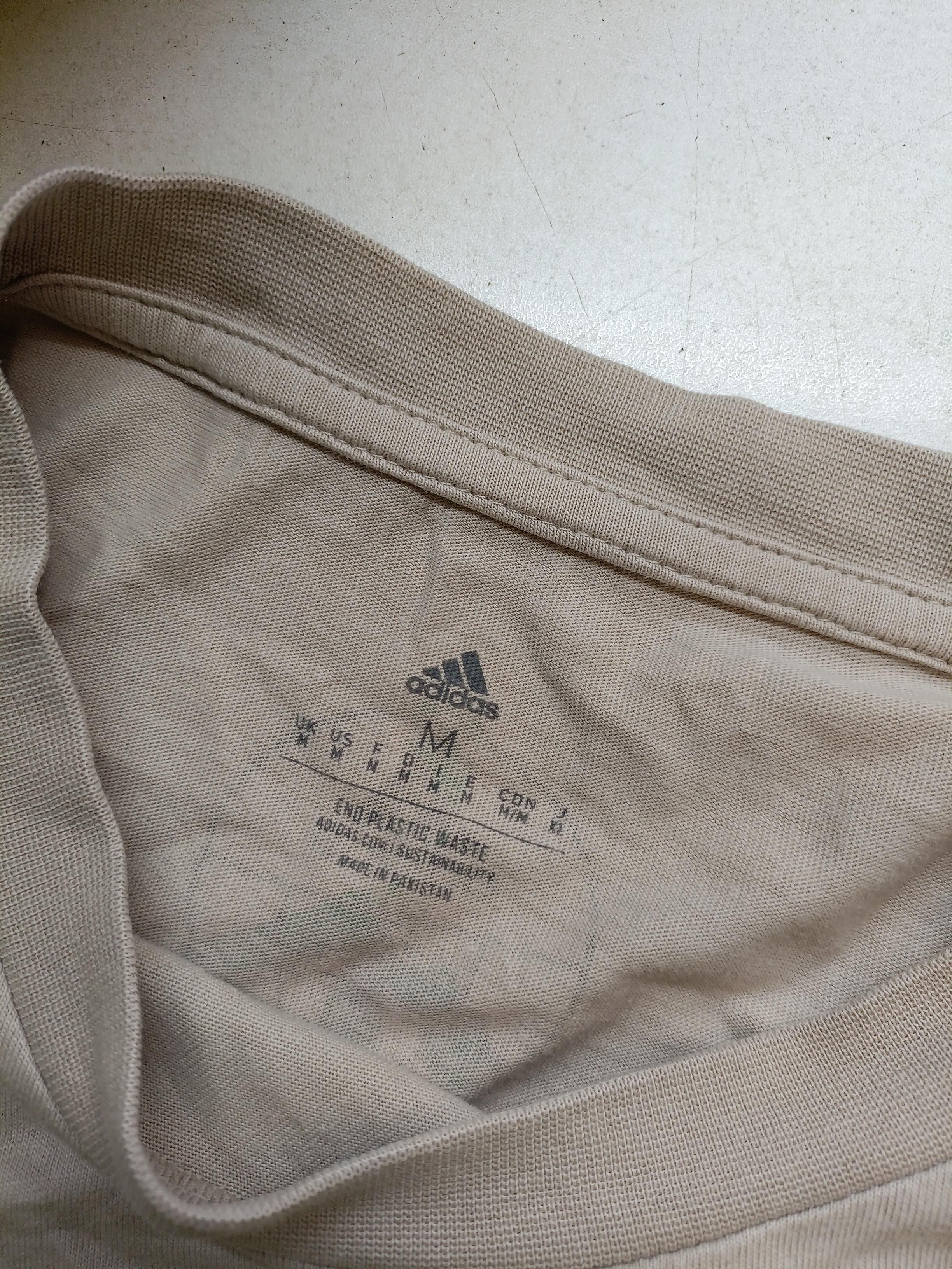 Adidas Men's T-Shirt M Tan Graphic Cotton with Elastane Basic - Image 5