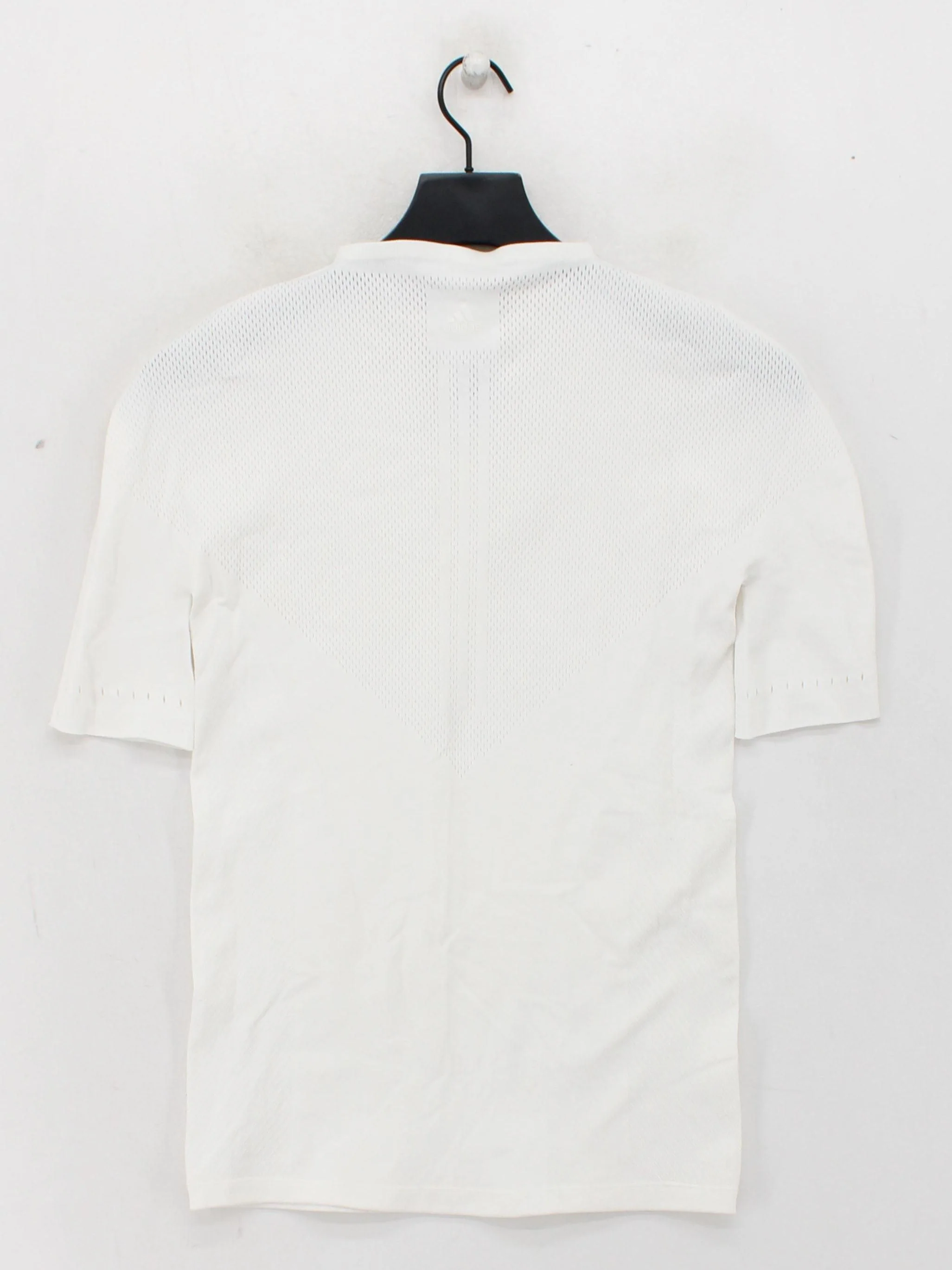 Adidas Men's T-Shirt M White 100% Polyester Round Neck Basic - Image 2