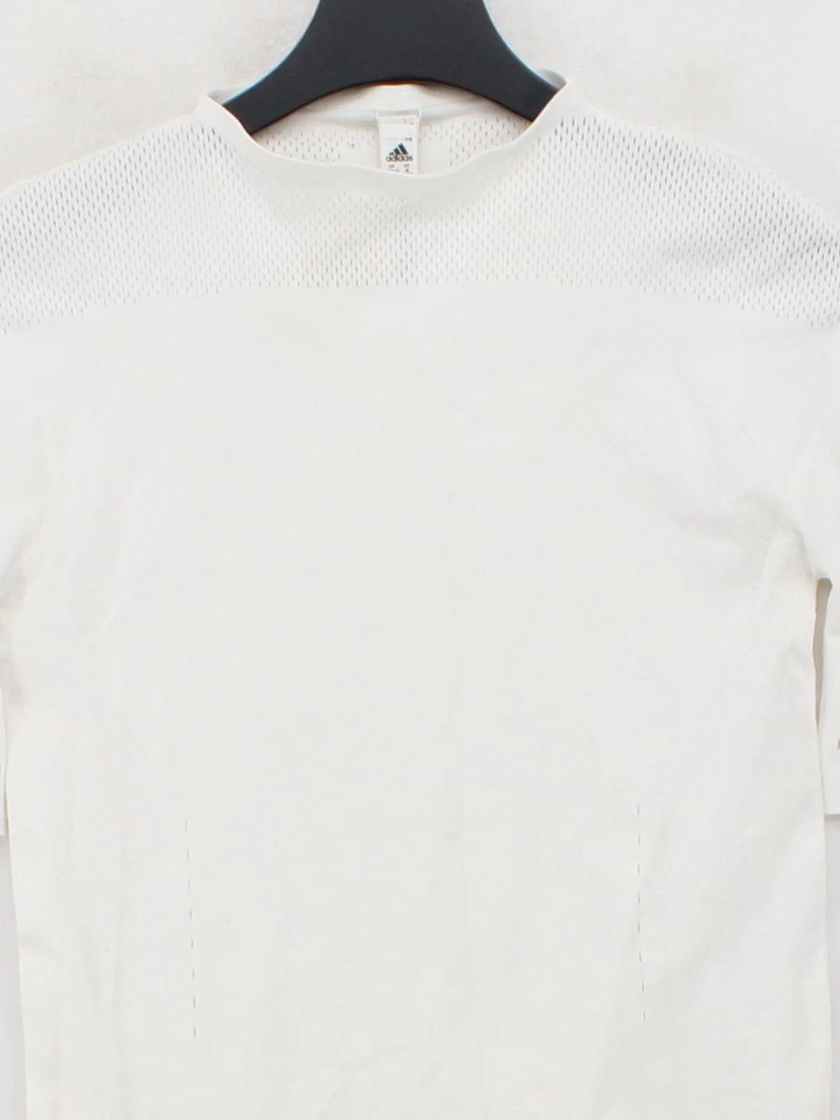 Adidas Men's T-Shirt M White 100% Polyester Round Neck Basic - Image 3