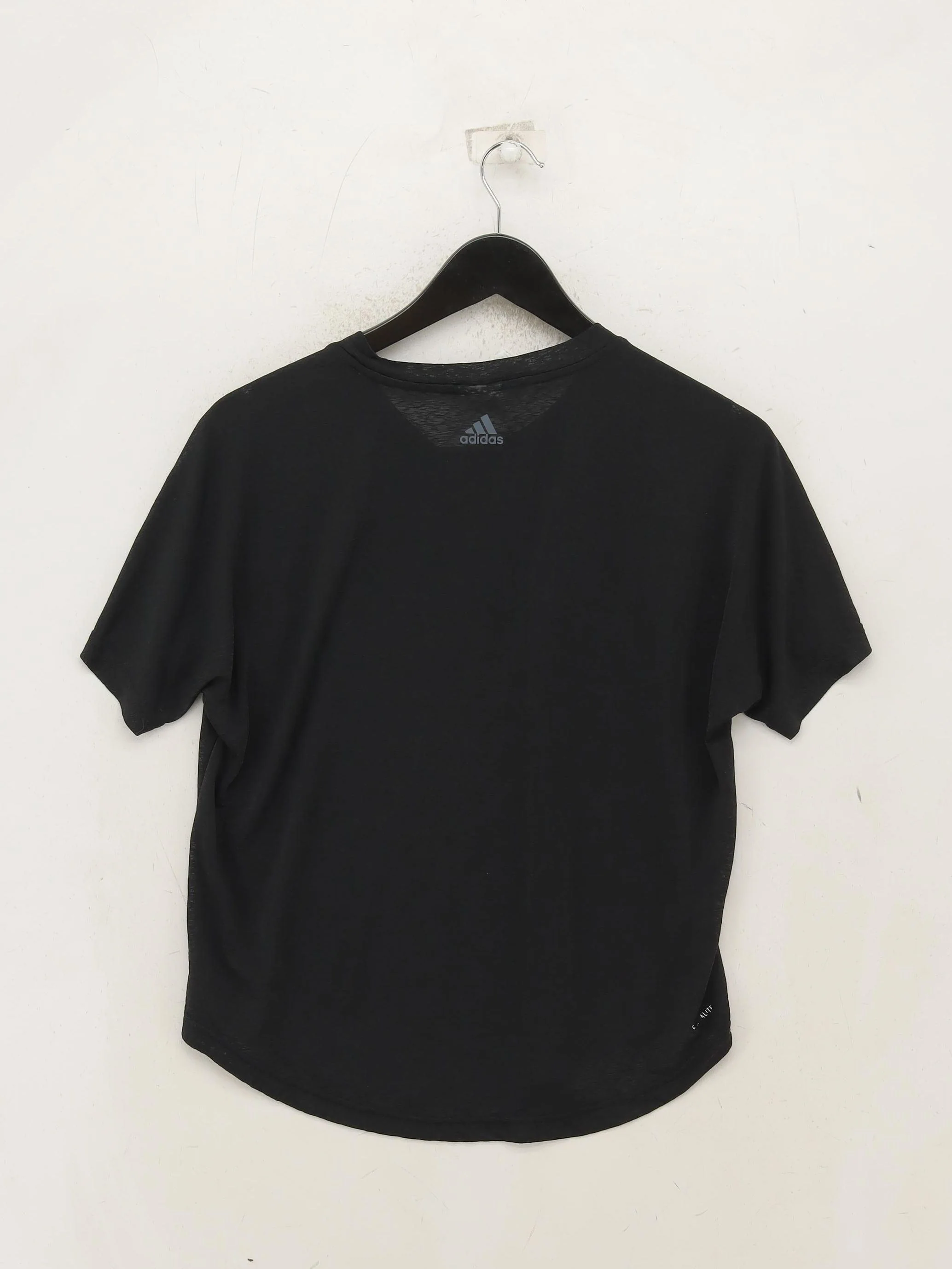 Adidas Men's T-Shirt S Black Graphic 100% Polyester Round Neck Basic - Image 2