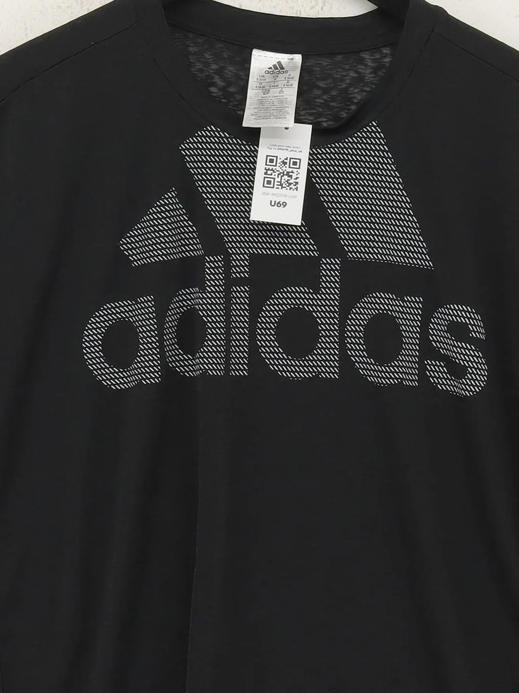 Adidas Men's T-Shirt S Black Graphic 100% Polyester Round Neck Basic - Image 3