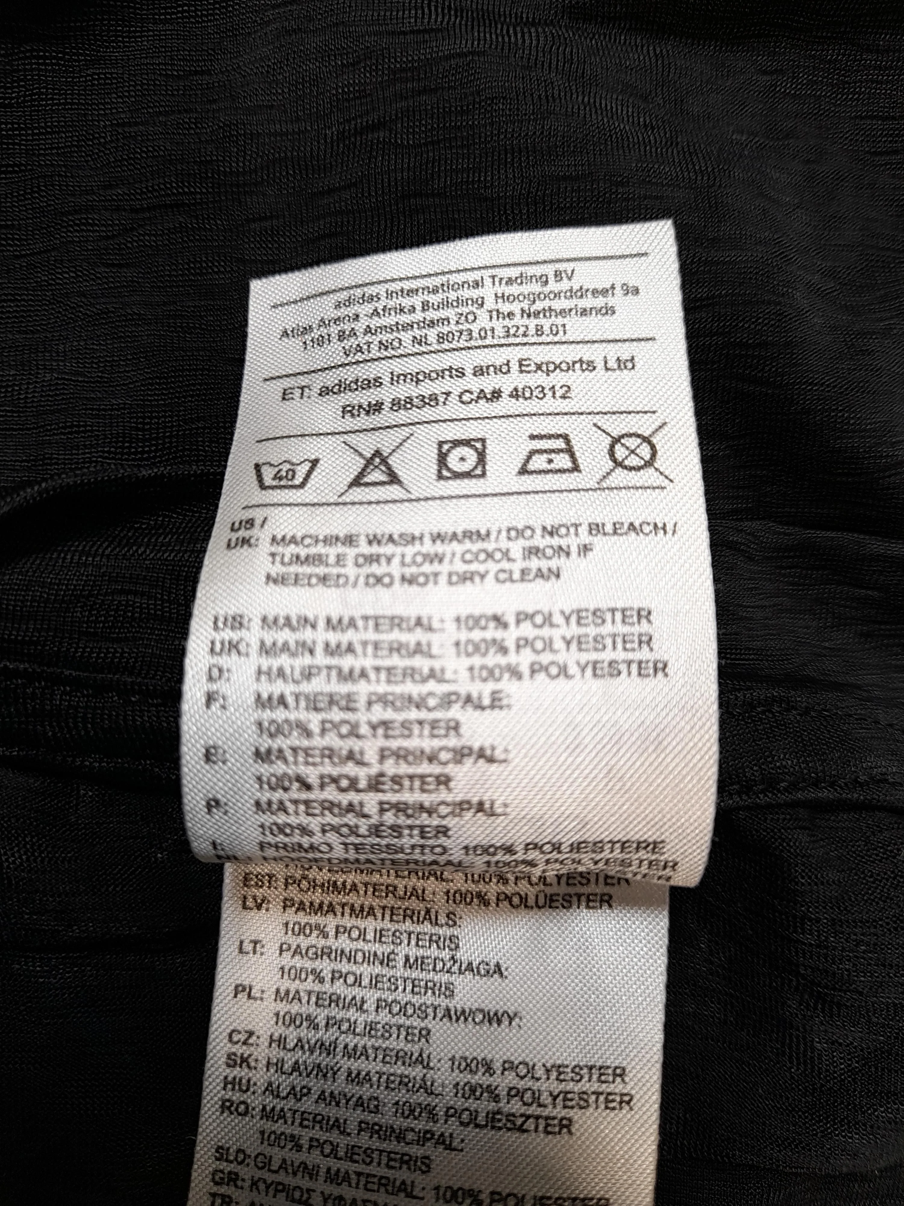 Adidas Men's T-Shirt S Black Graphic 100% Polyester Round Neck Basic - Image 6