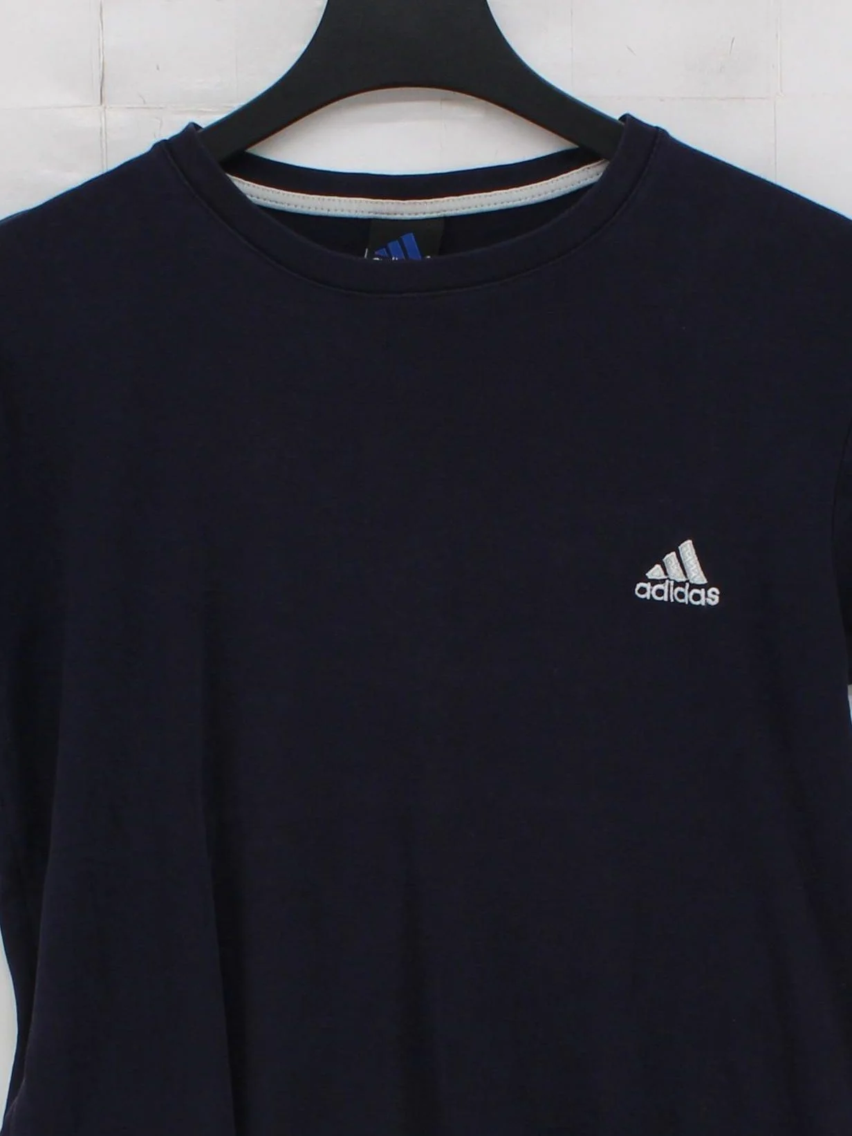 Adidas Men's T-Shirt S Blue 100% Cotton Basic - Image 3