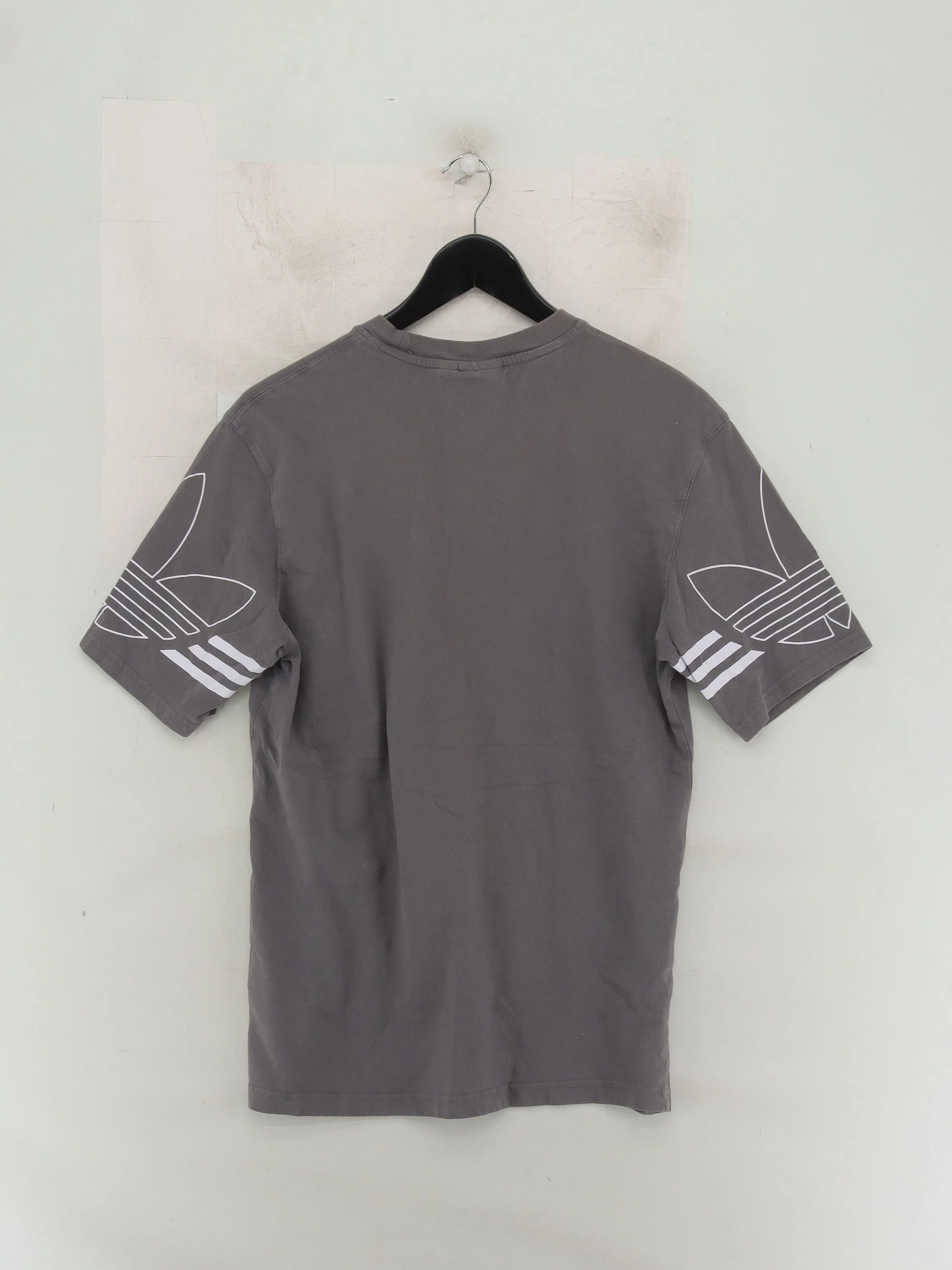 Adidas Men's T-Shirt S Grey Graphic 100% Cotton Basic - Image 2