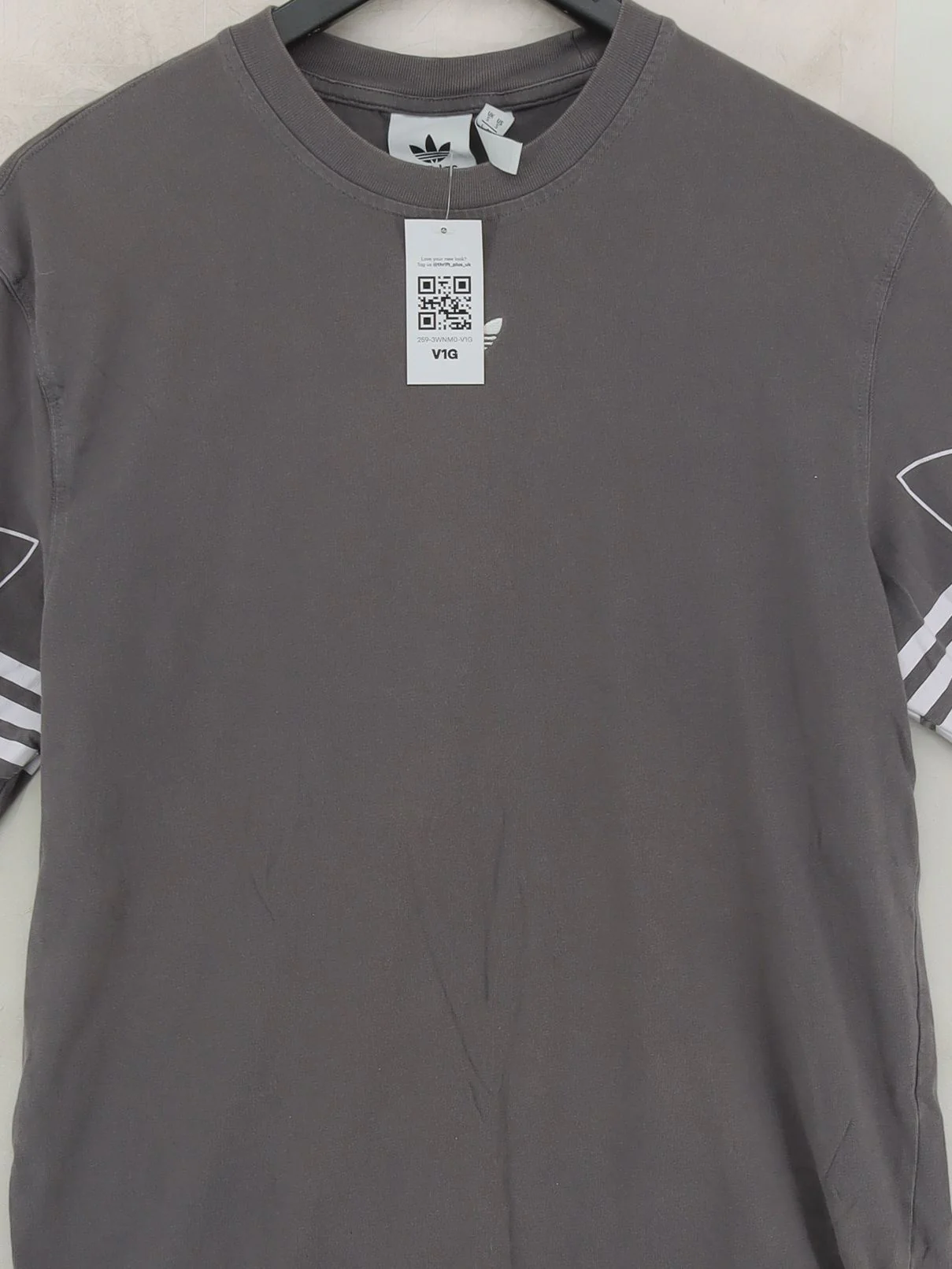 Adidas Men's T-Shirt S Grey Graphic 100% Cotton Basic - Image 3