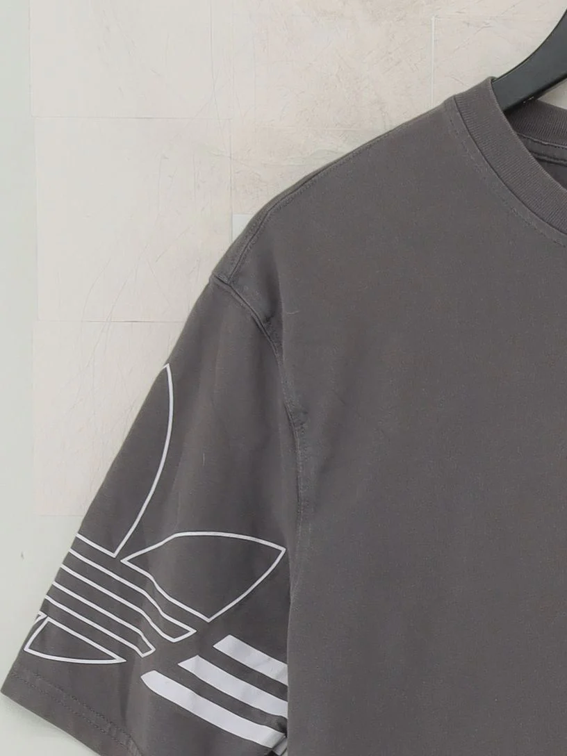 Adidas Men's T-Shirt S Grey Graphic 100% Cotton Basic - Image 4