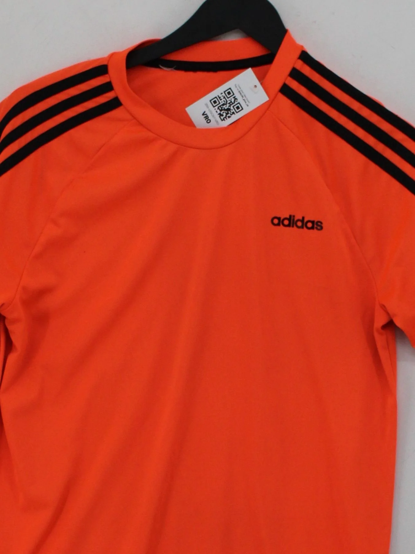 Adidas Men's T-Shirt S Orange 100% Polyester Round Neck Basic - Image 3