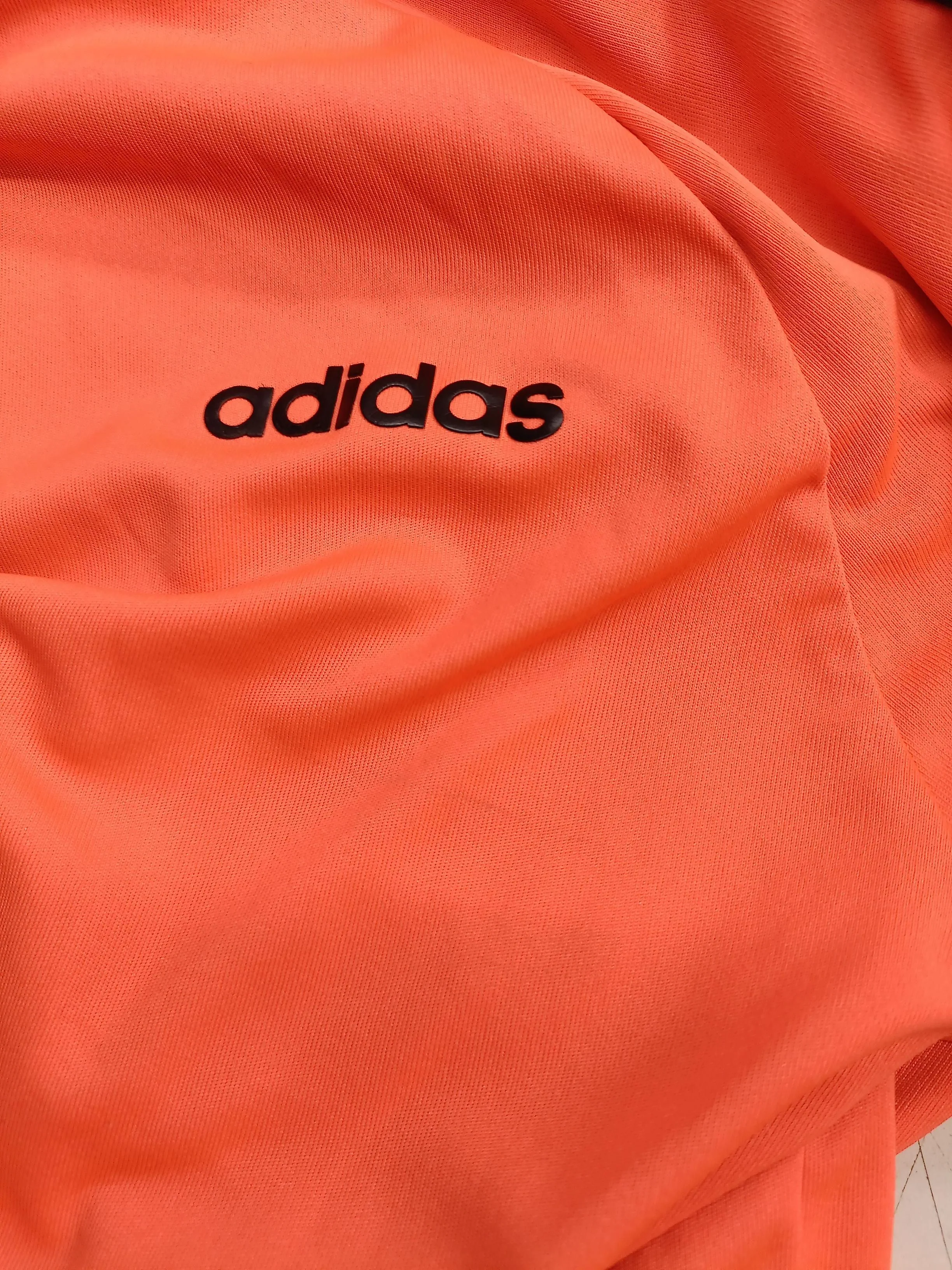 Adidas Men's T-Shirt S Orange 100% Polyester Round Neck Basic - Image 5