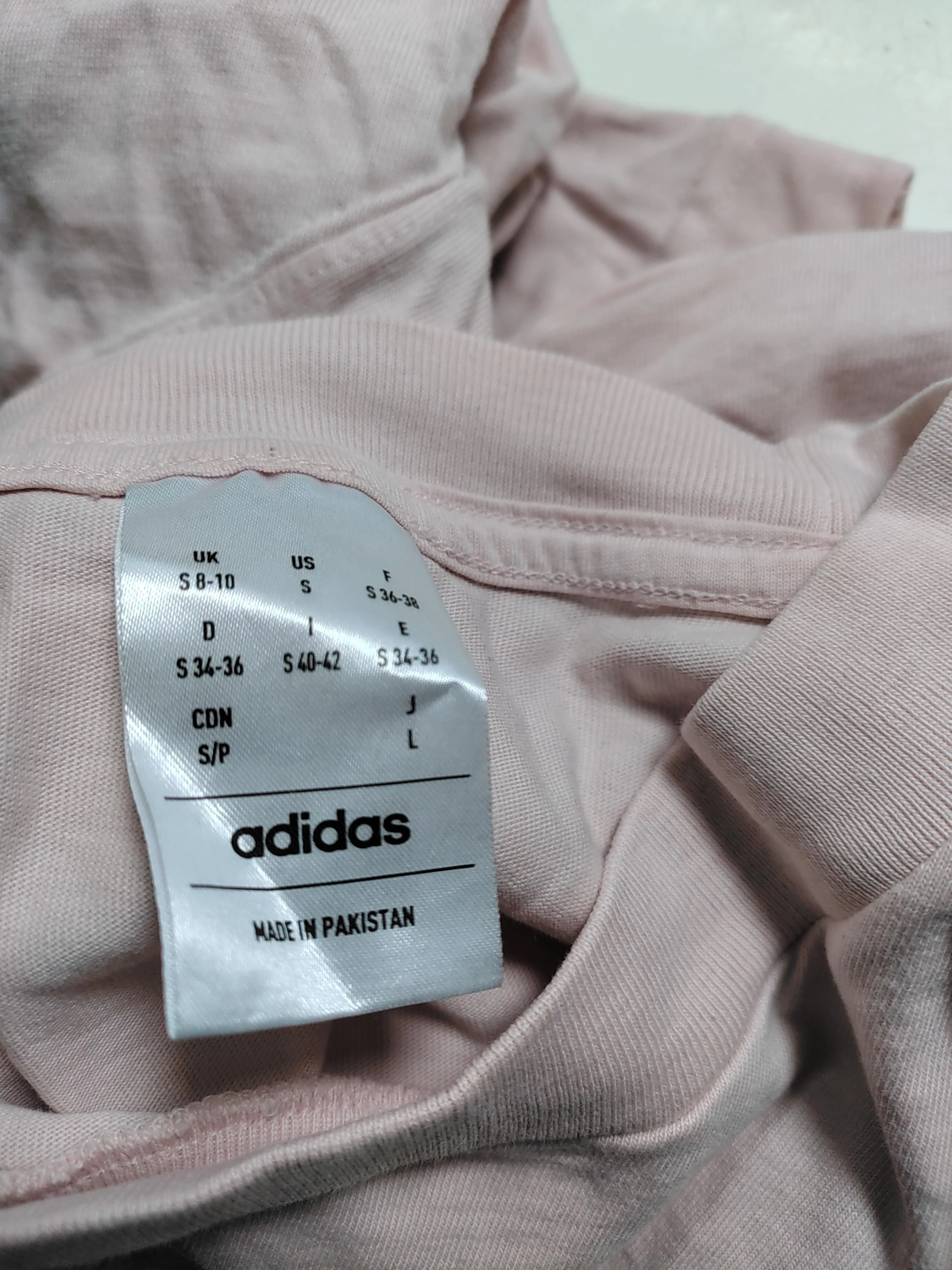 Adidas Men's T-Shirt S Pink 100% Cotton Round Neck Basic - Image 5
