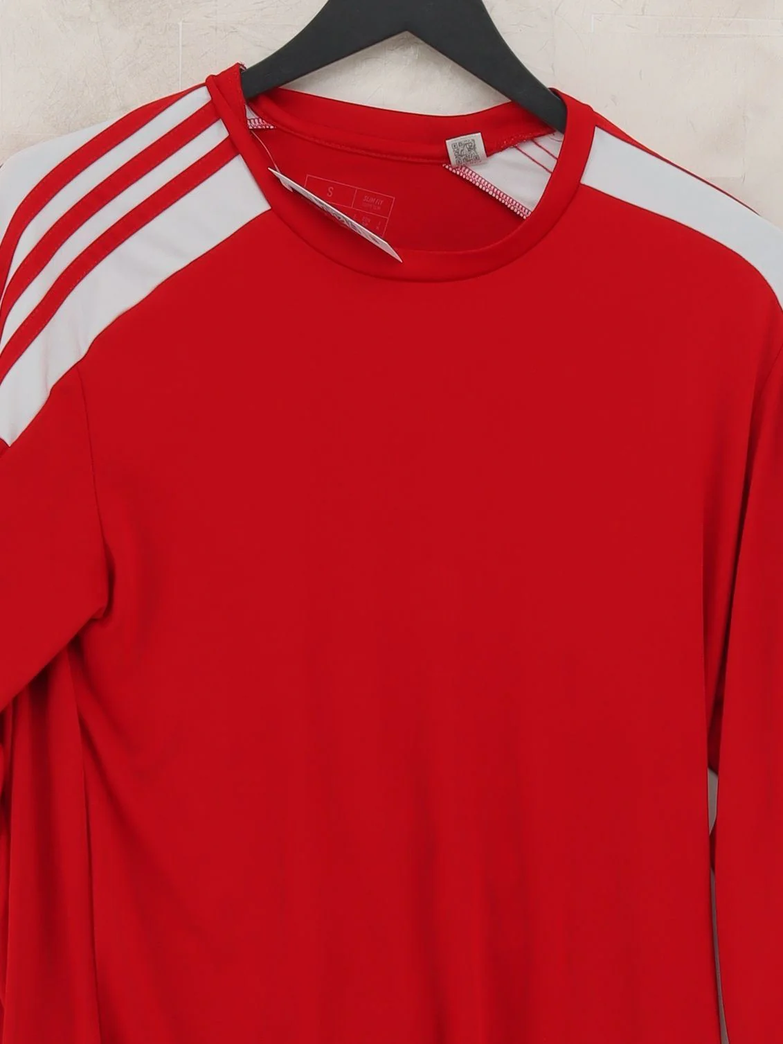 Adidas Men's T-Shirt S Red 100% Polyester Round Neck Basic - Image 3