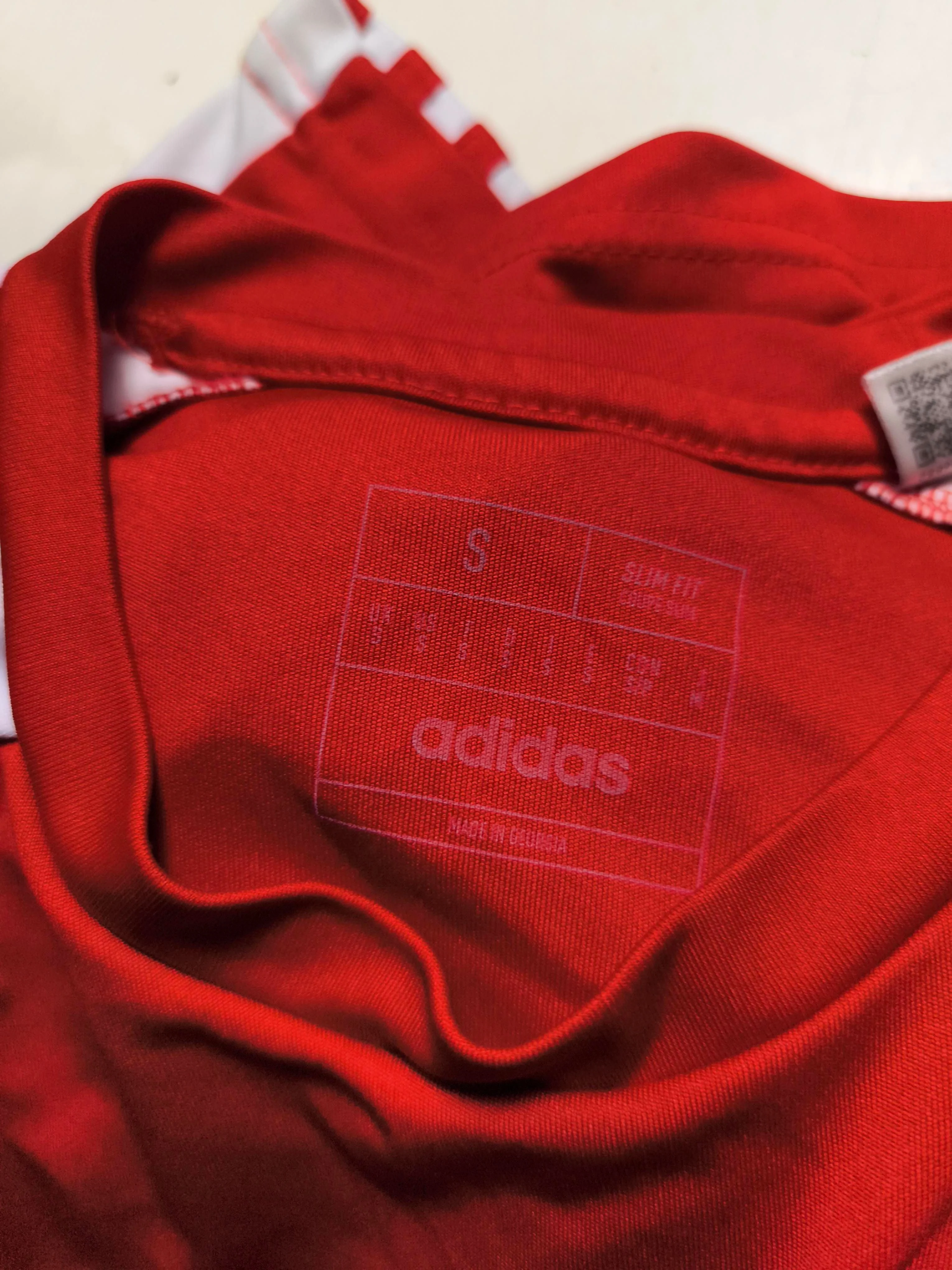 Adidas Men's T-Shirt S Red 100% Polyester Round Neck Basic - Image 5