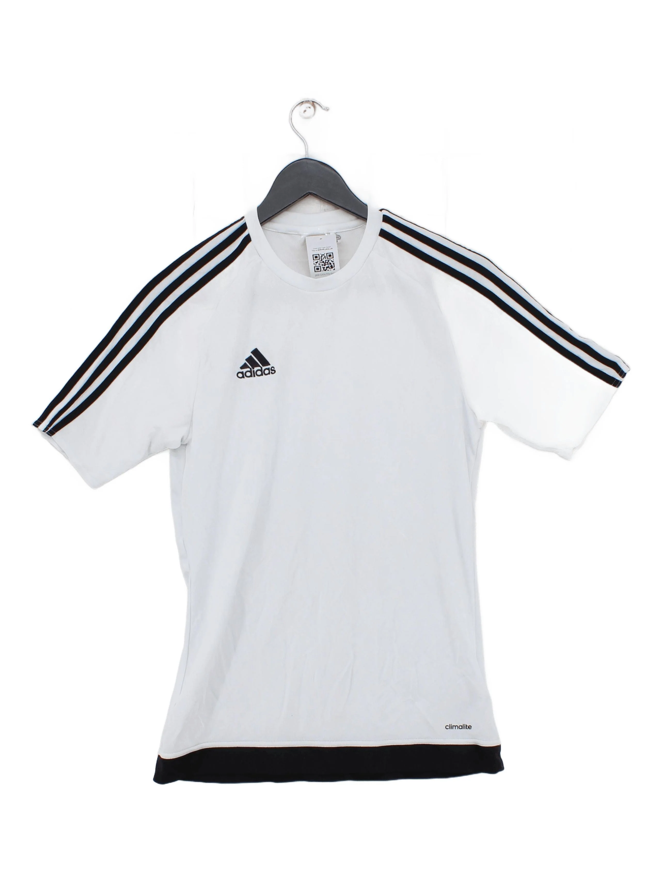 Adidas Men's T-Shirt S White 100% Polyester Round Neck Basic
