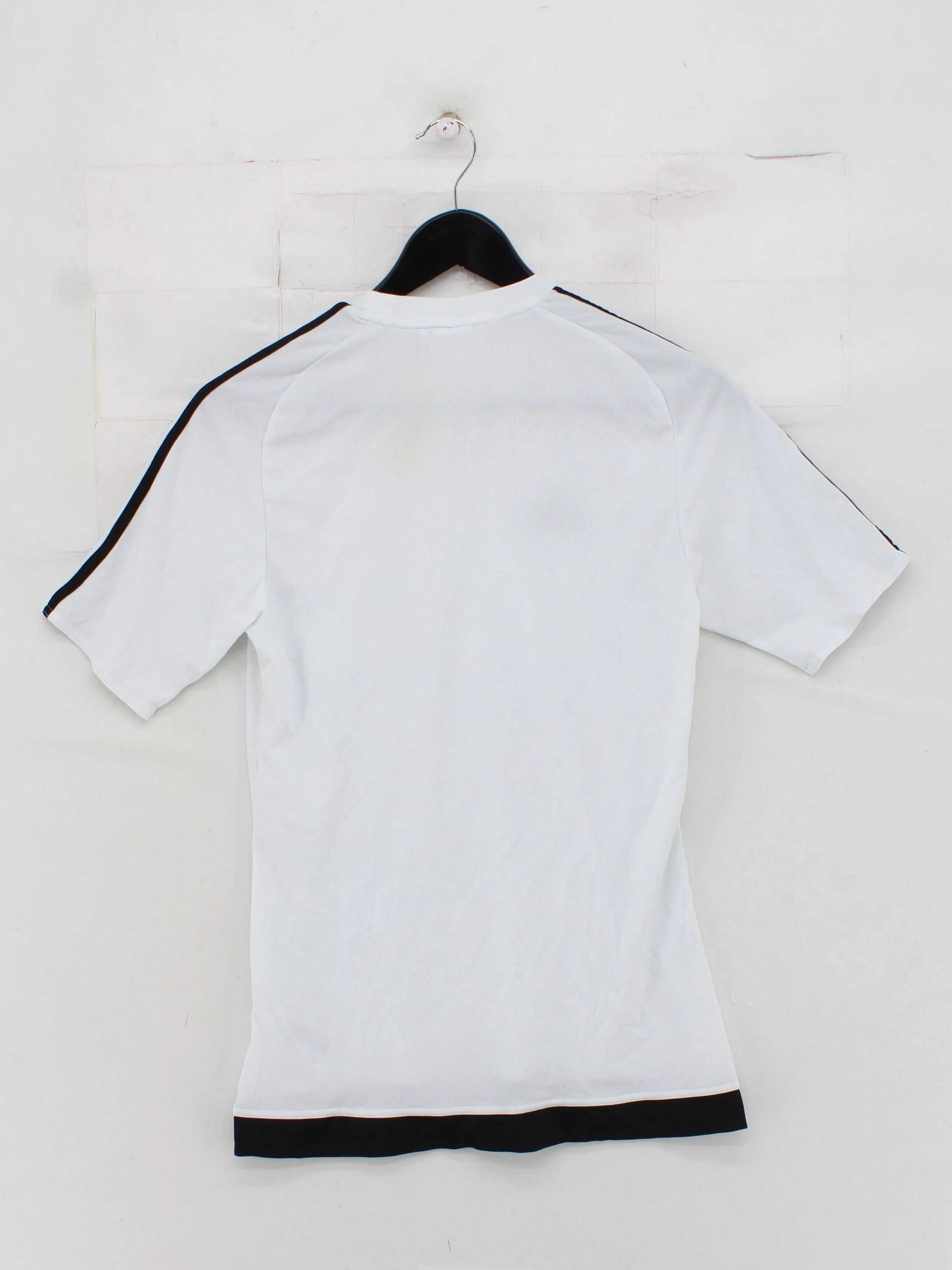Adidas Men's T-Shirt S White 100% Polyester Round Neck Basic - Image 2