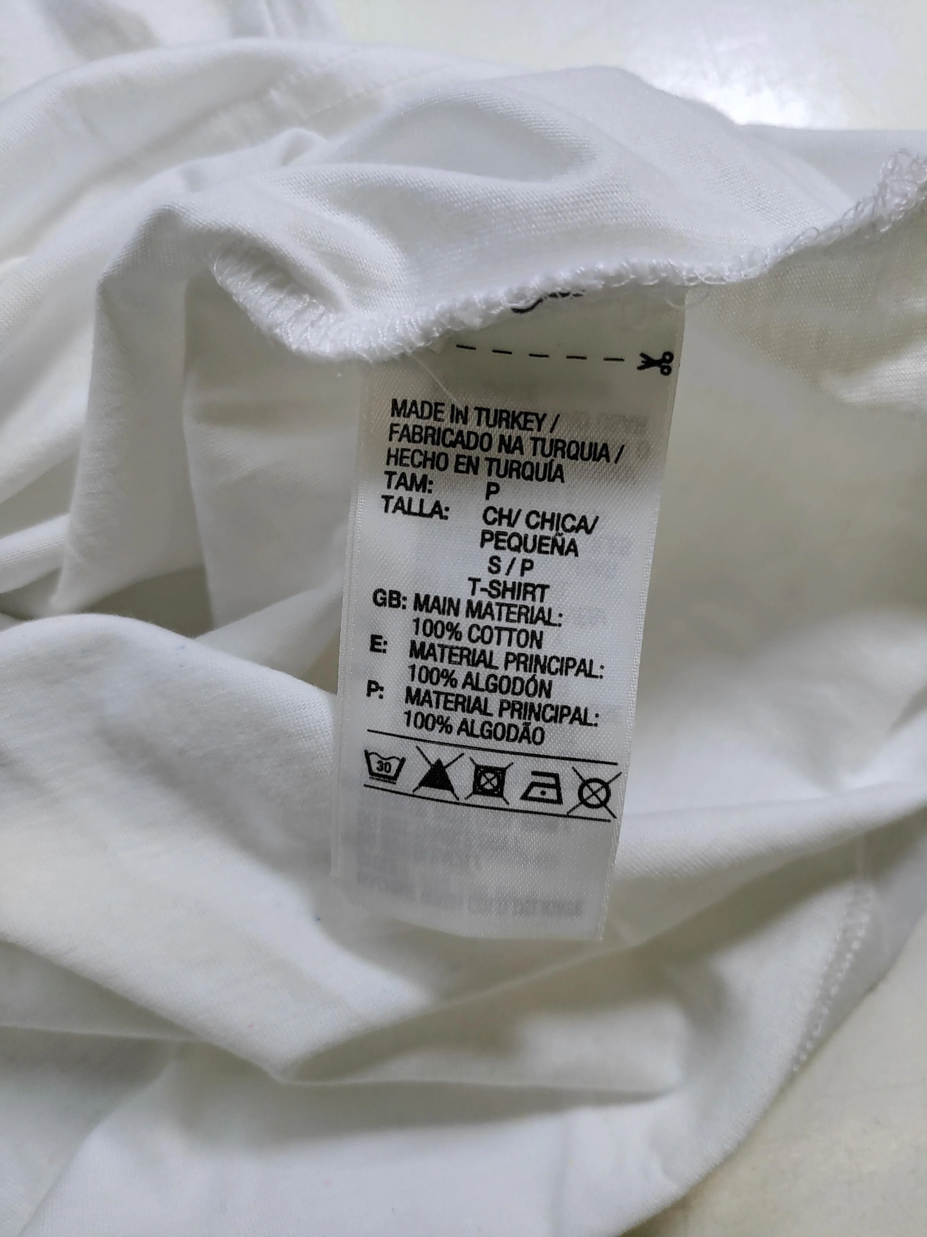 Adidas Men's T-Shirt S White Graphic 100% Cotton Basic - Image 6