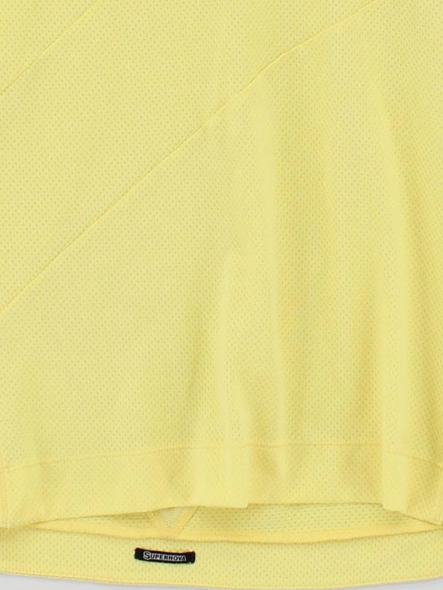 Adidas Men's T-Shirt S Yellow Polyester with Elastane Round Neck Basic - Image 4