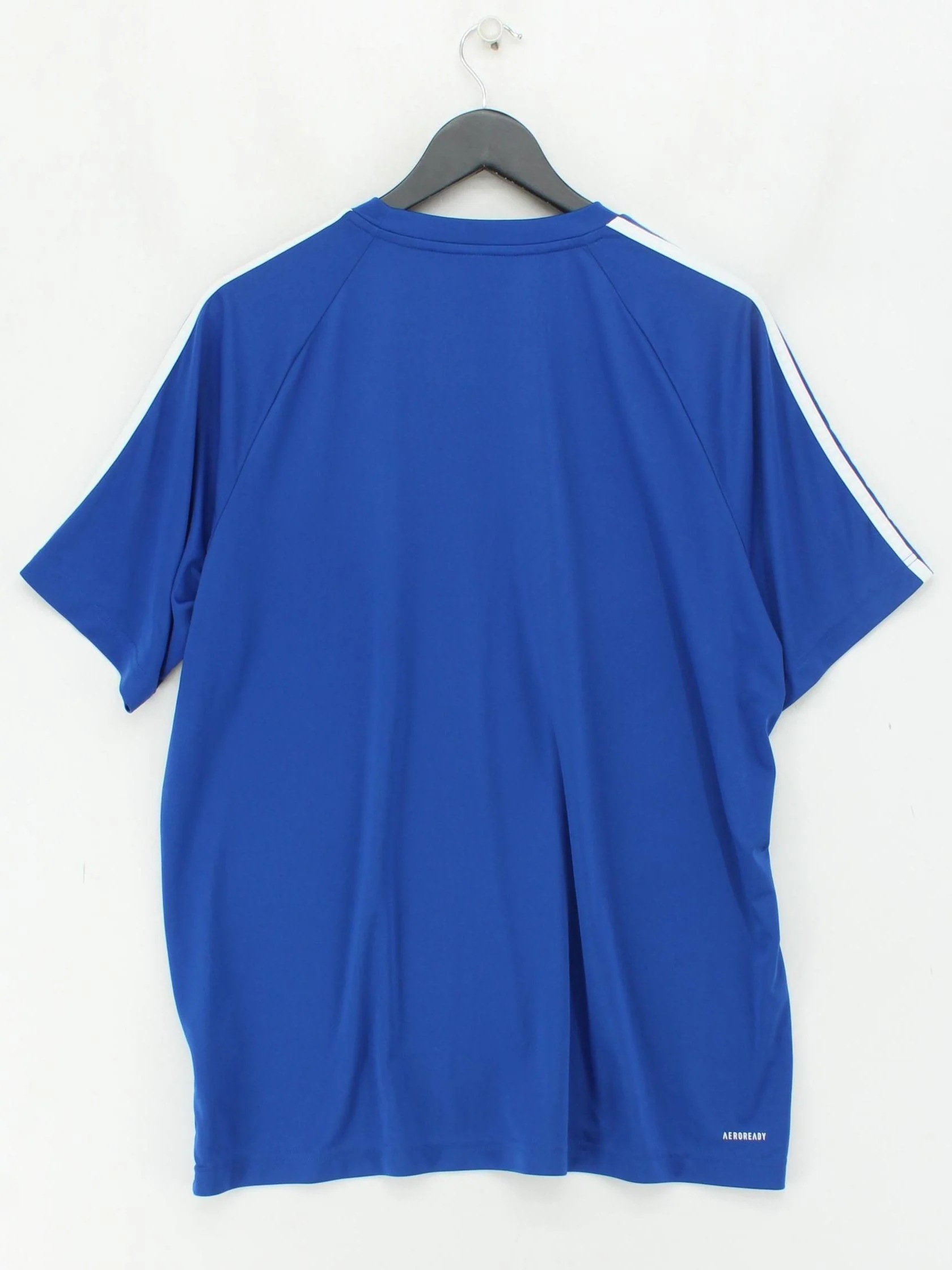 Adidas Men's T-Shirt XL Blue 100% Polyester Round Neck Basic - Image 2