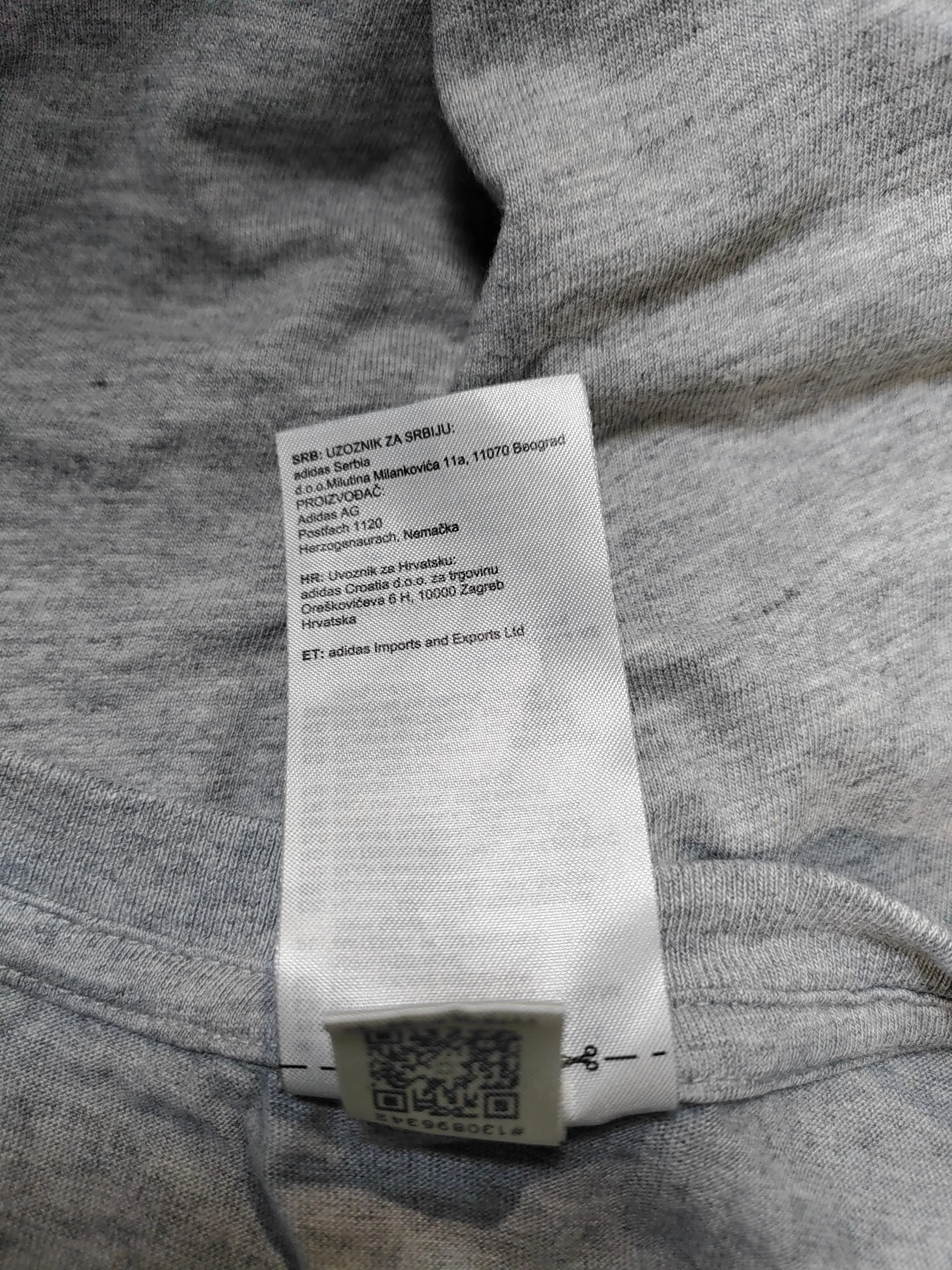 Adidas Men's T-Shirt XL Grey 100% Cotton Basic - Image 6