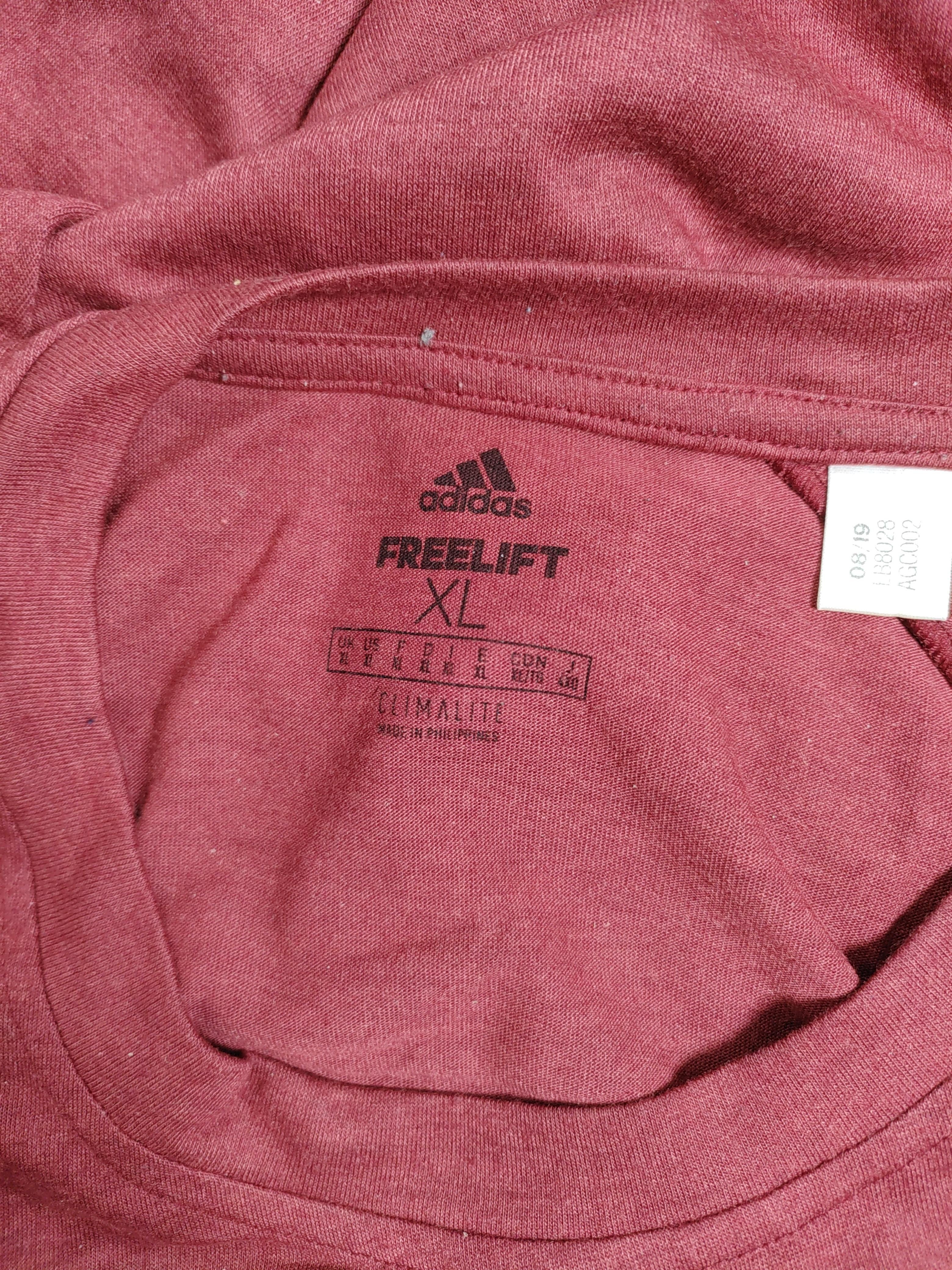 Adidas Men's T-Shirt XL Red 100% Other Round Neck Basic - Image 5