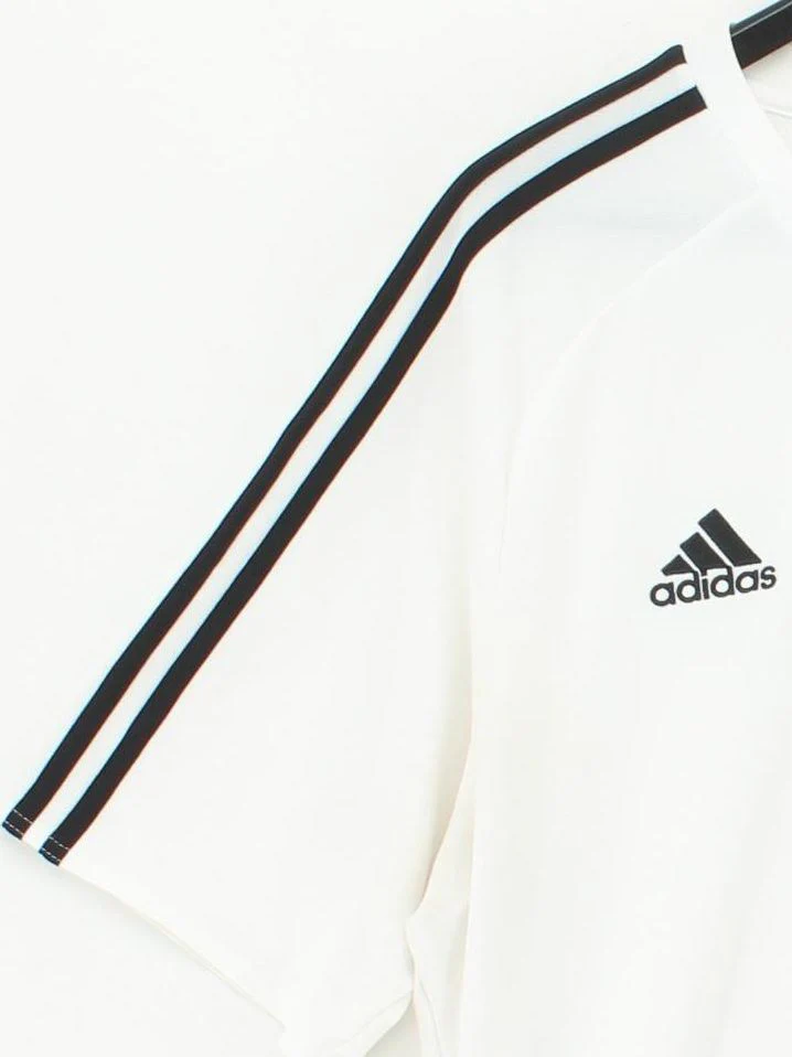 Adidas Men's T-Shirt XL White 100% Polyester Round Neck Basic - Image 4