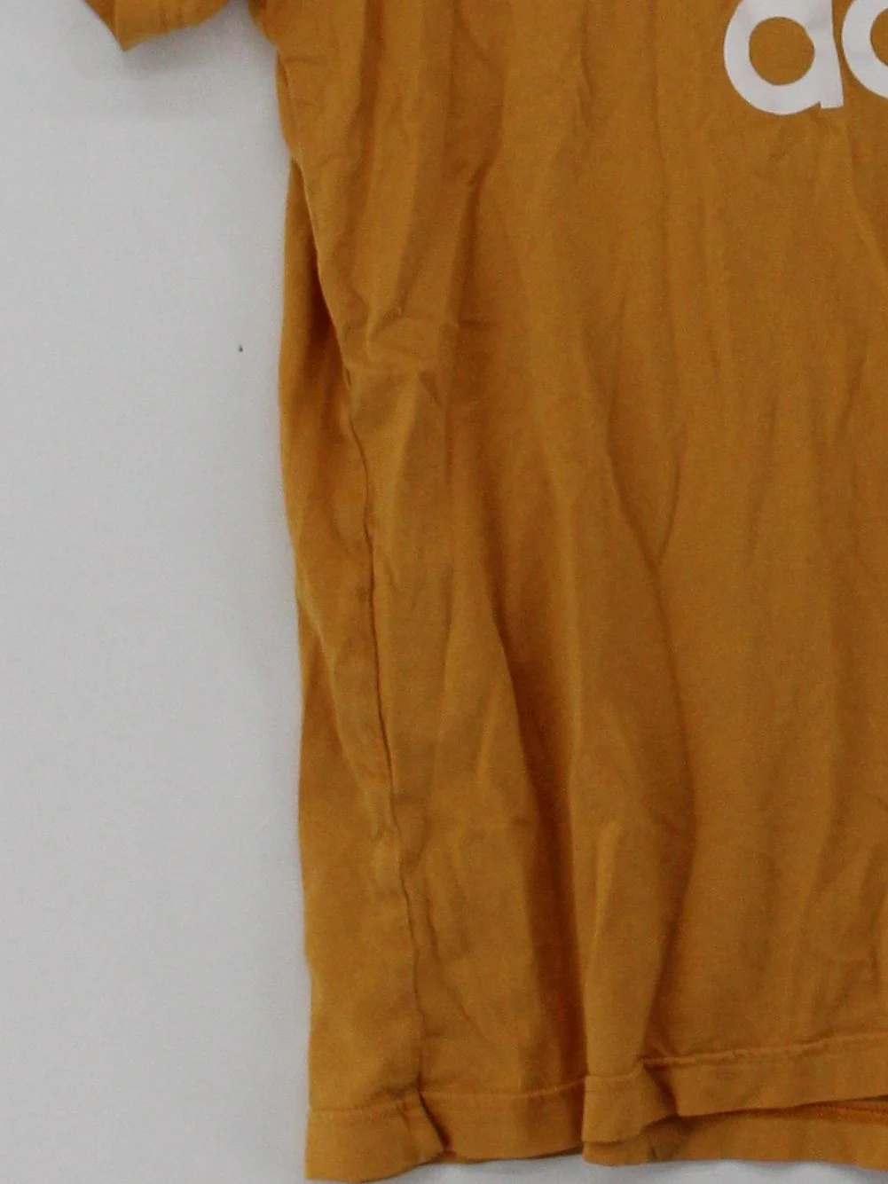 Adidas Men's T-Shirt XL Yellow Graphic 100% Cotton Basic - Image 4