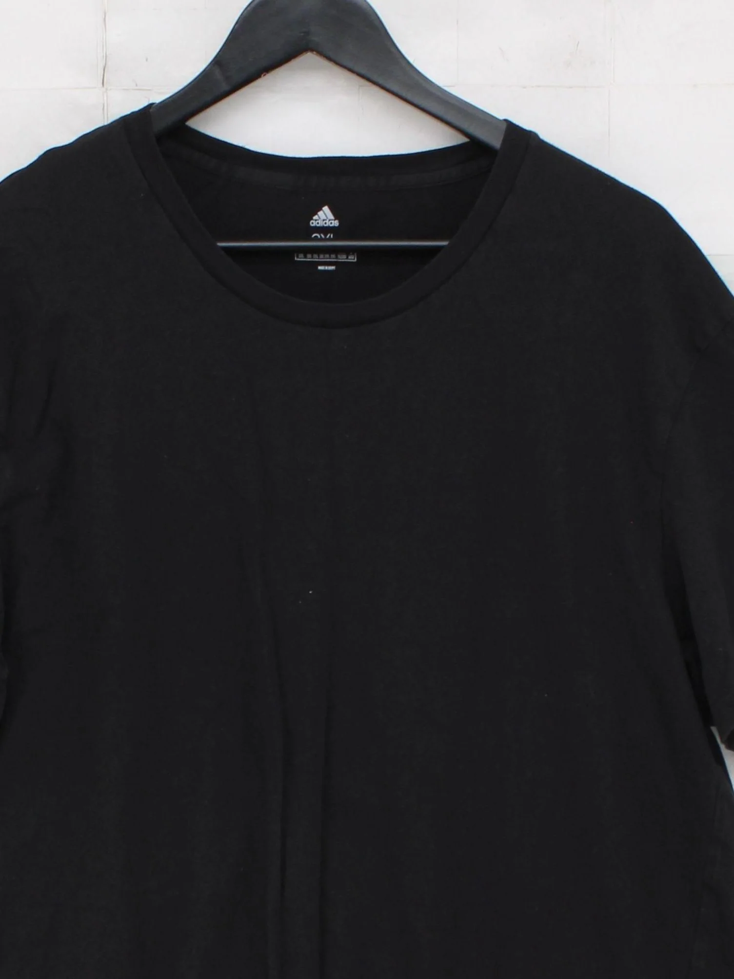 Adidas Men's T-Shirt XXL Black 100% Cotton Basic - Image 3