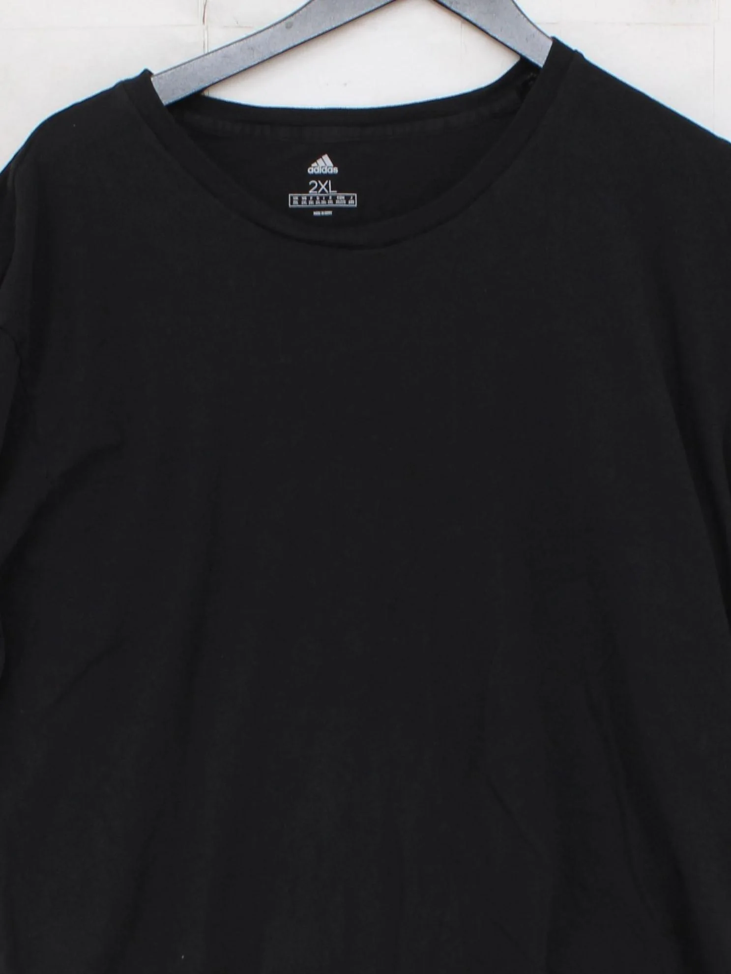Adidas Men's T-Shirt XXL Black Graphic 100% Cotton Crew Neck Basic - Image 3