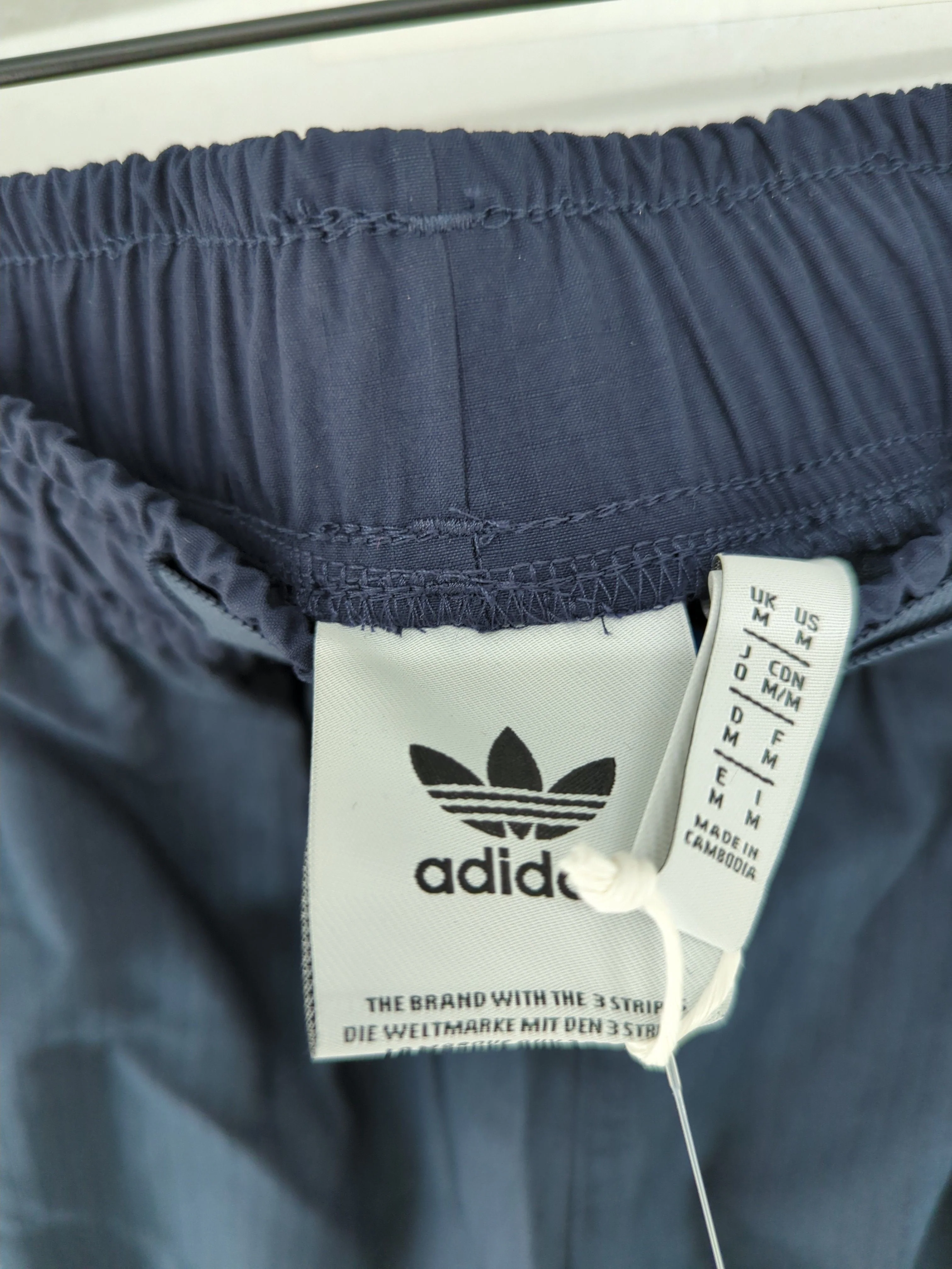 Adidas Men's Trousers M Blue Cotton with Nylon Straight Cargo New with tags - Image 5