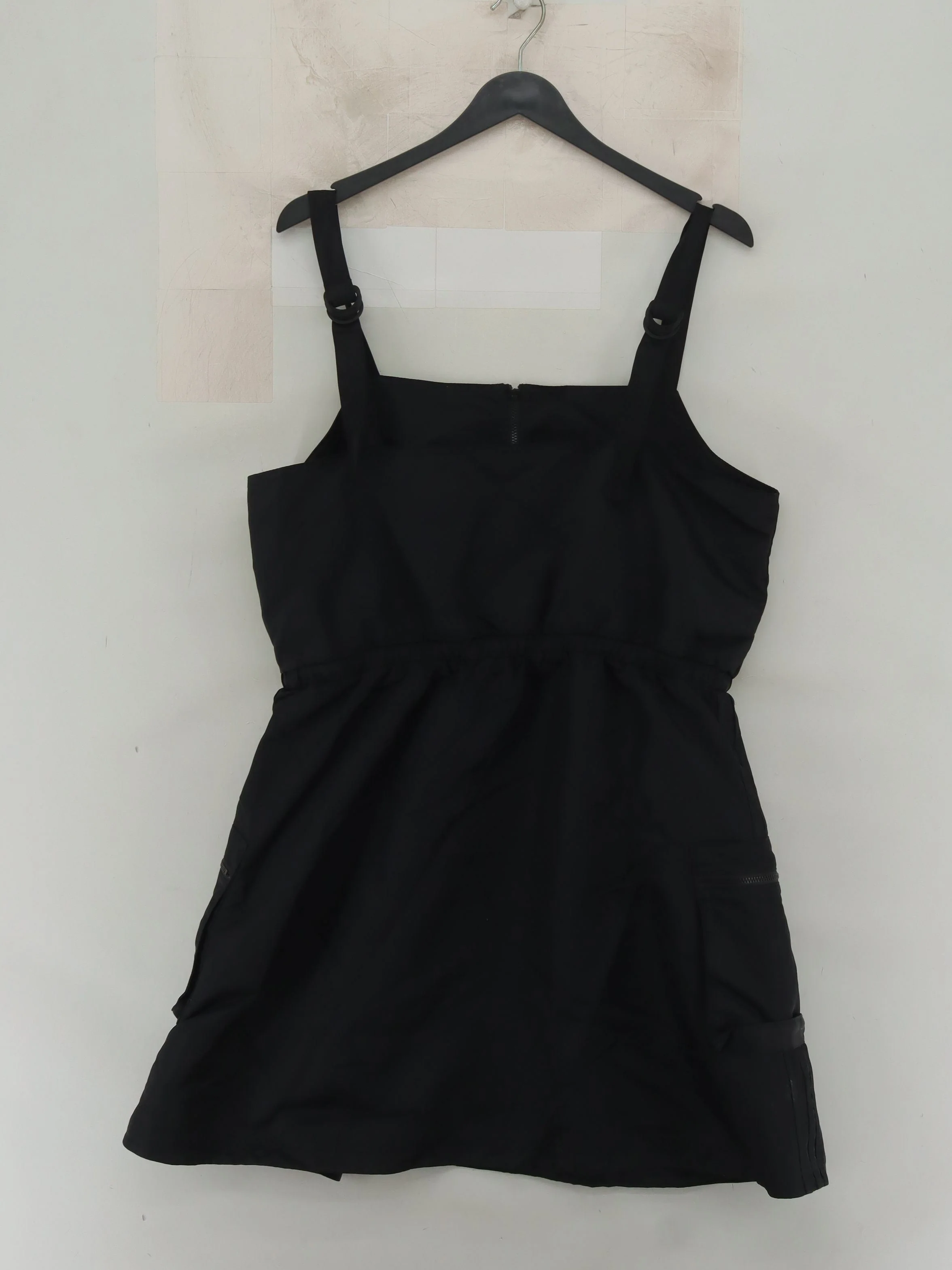 Adidas Pinafore/Dungaree Mini Dress UK18 in Black - Image 2