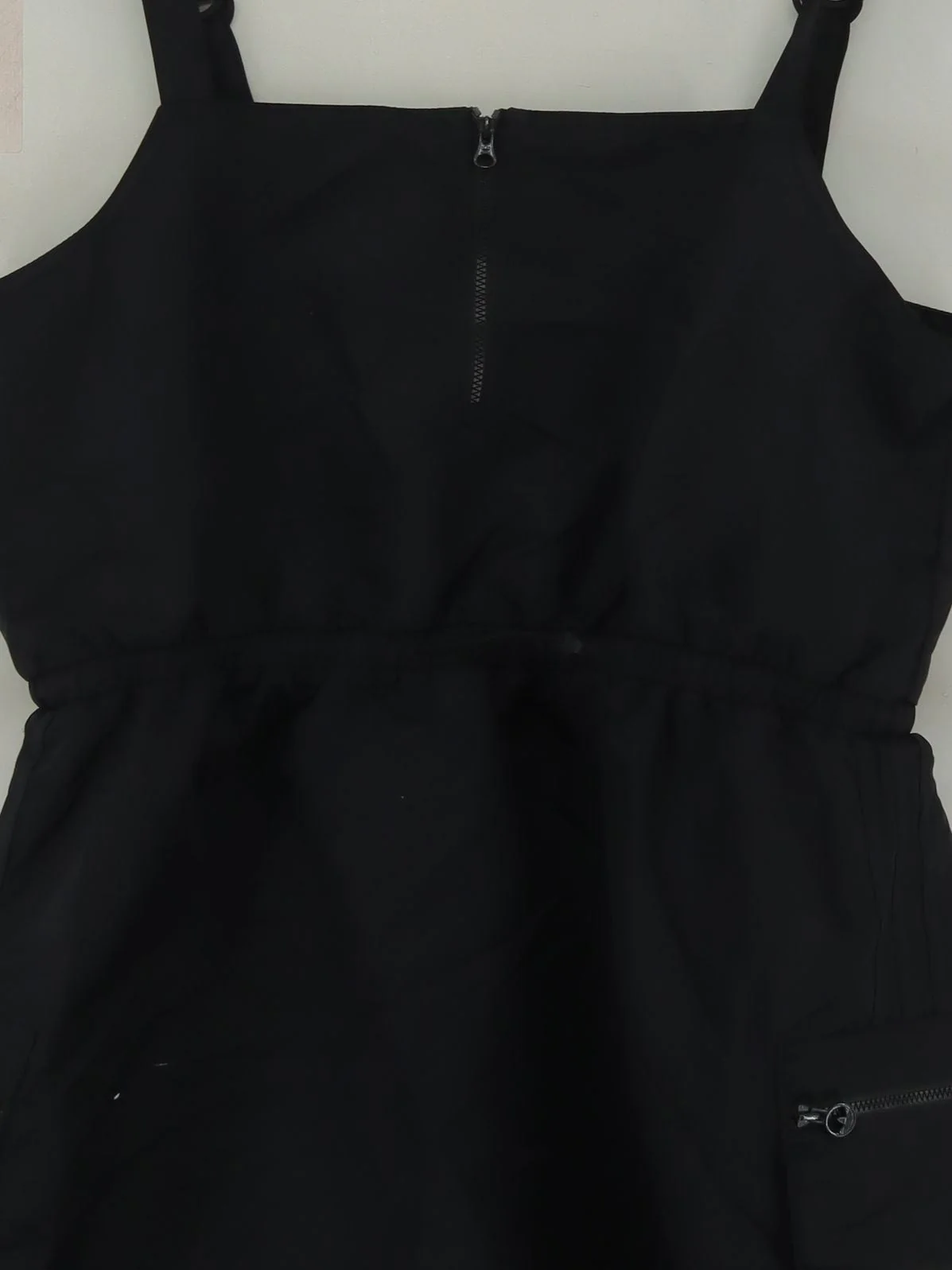 Adidas Pinafore/Dungaree Mini Dress UK18 in Black - Image 3