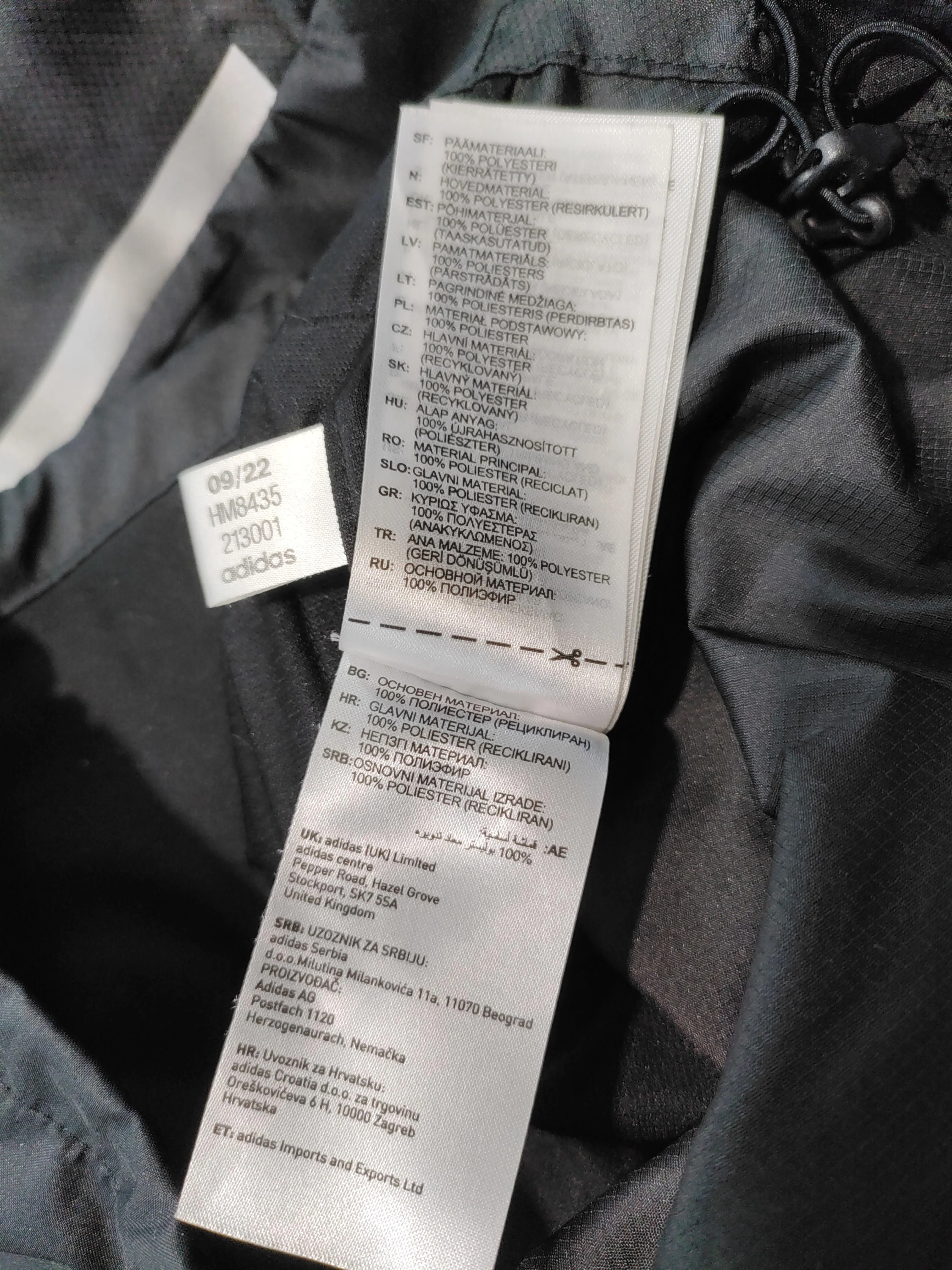 Adidas Windbreaker jacket black - Image 6