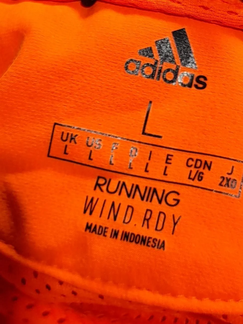 Adidas Windbreaker jacket orange - Image 5