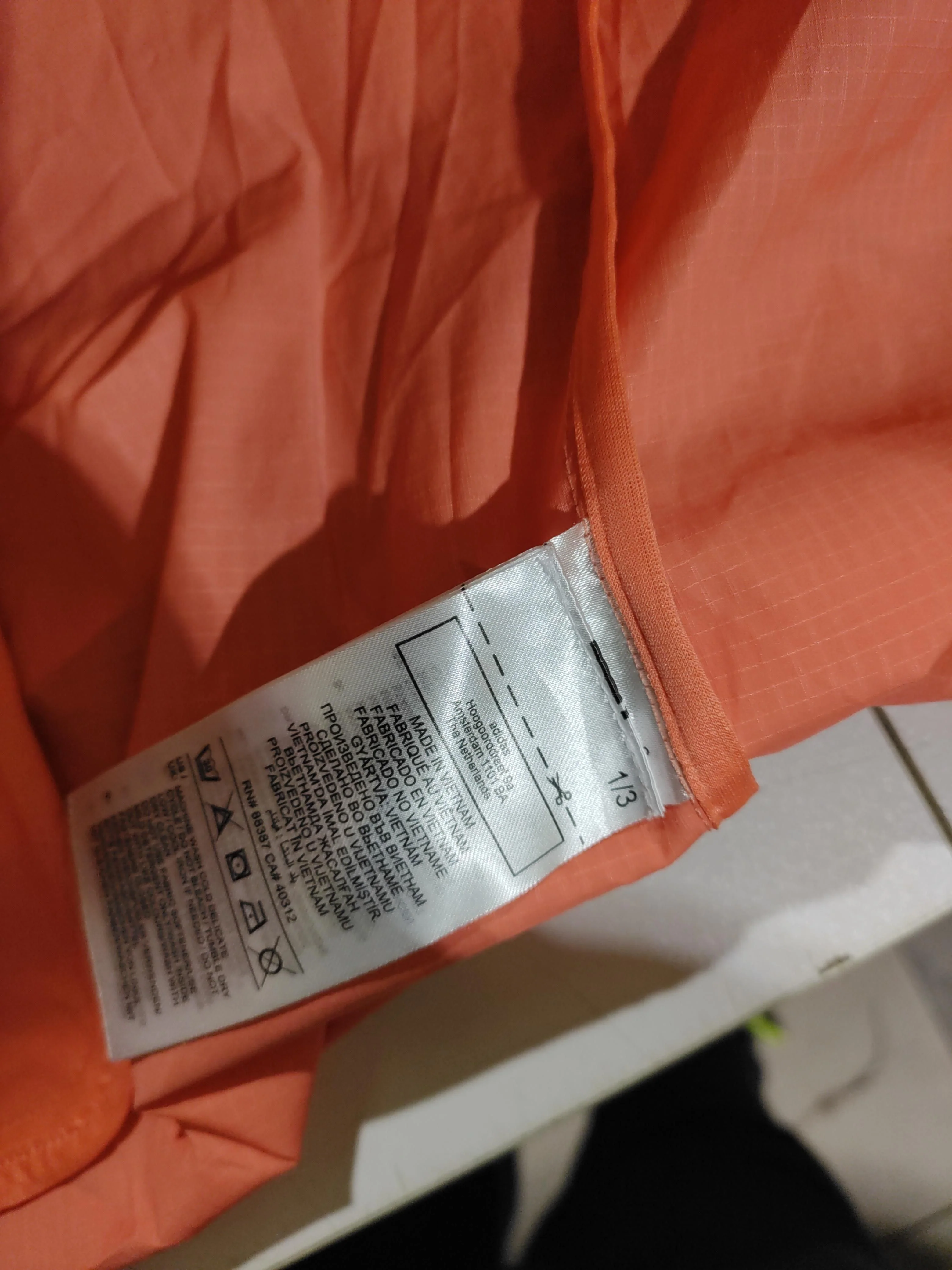 Adidas Windbreaker jacket orange - Image 6