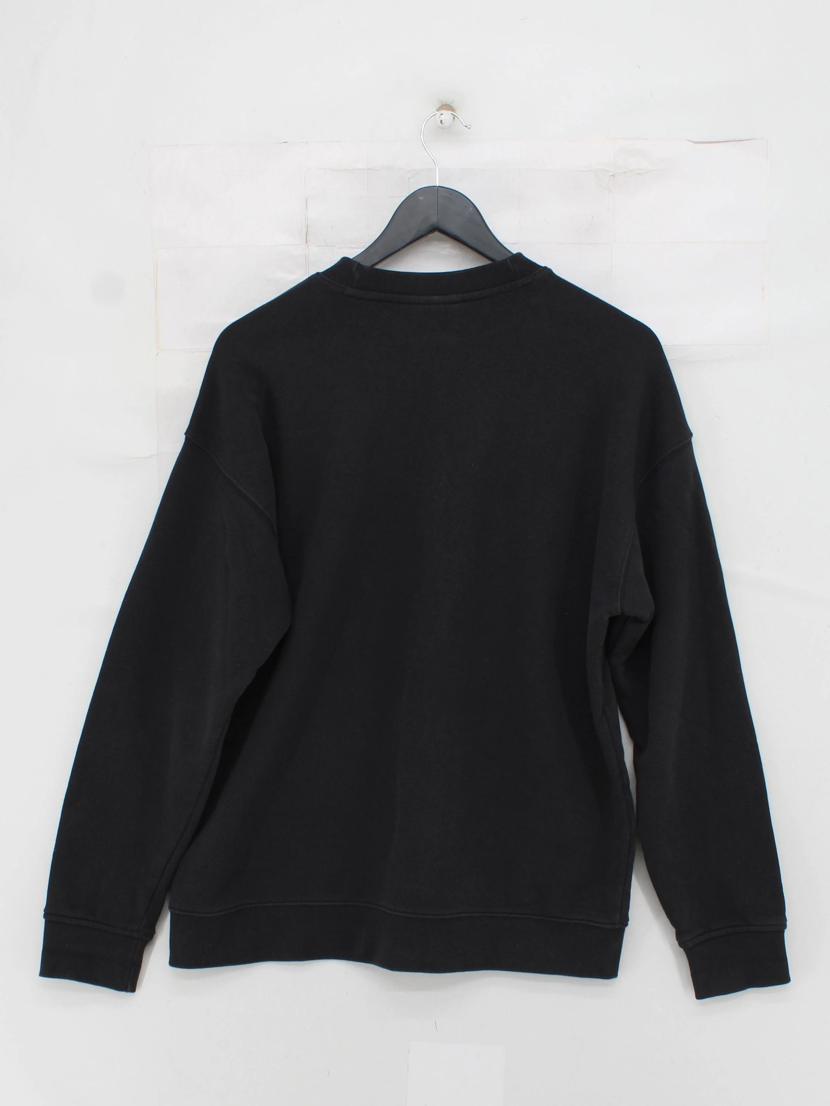 Adidas Women's Hoodie M Black Graphic Cotton with Elastane Pullover - Image 2