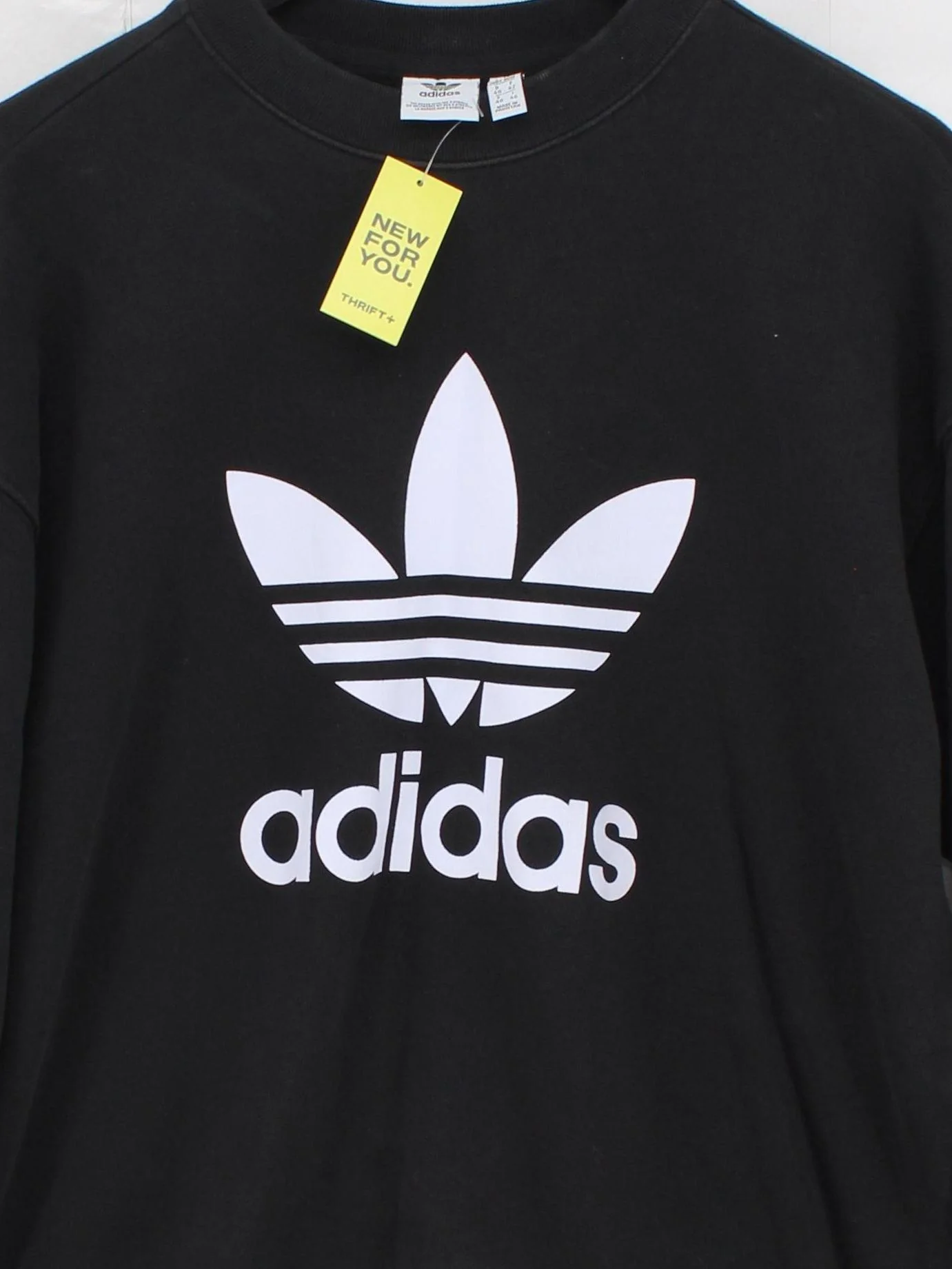 Adidas Women's Hoodie M Black Graphic Cotton with Elastane Pullover - Image 3