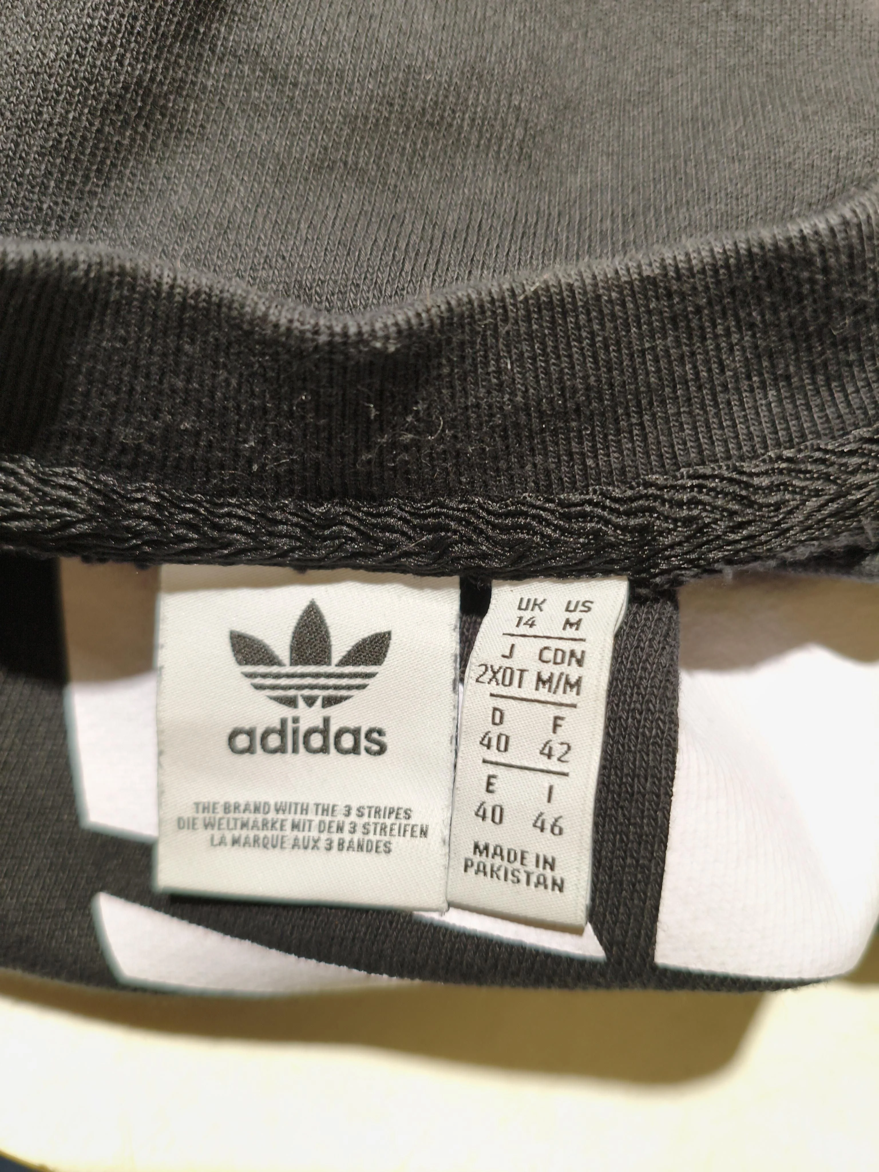 Adidas Women's Hoodie M Black Graphic Cotton with Elastane Pullover - Image 6