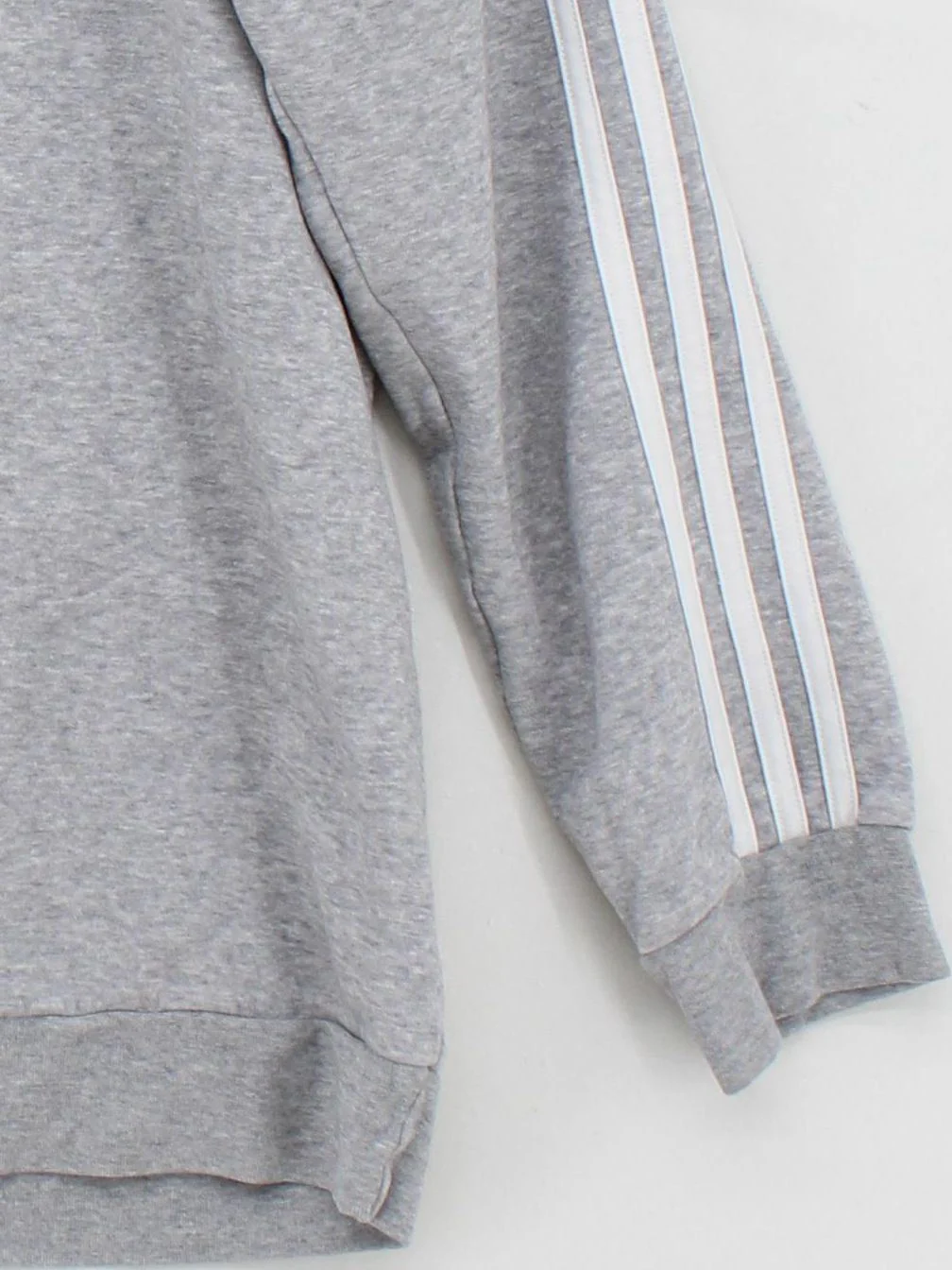 Adidas Women's Hoodie M Grey Cotton with Polyester Pullover - Image 4