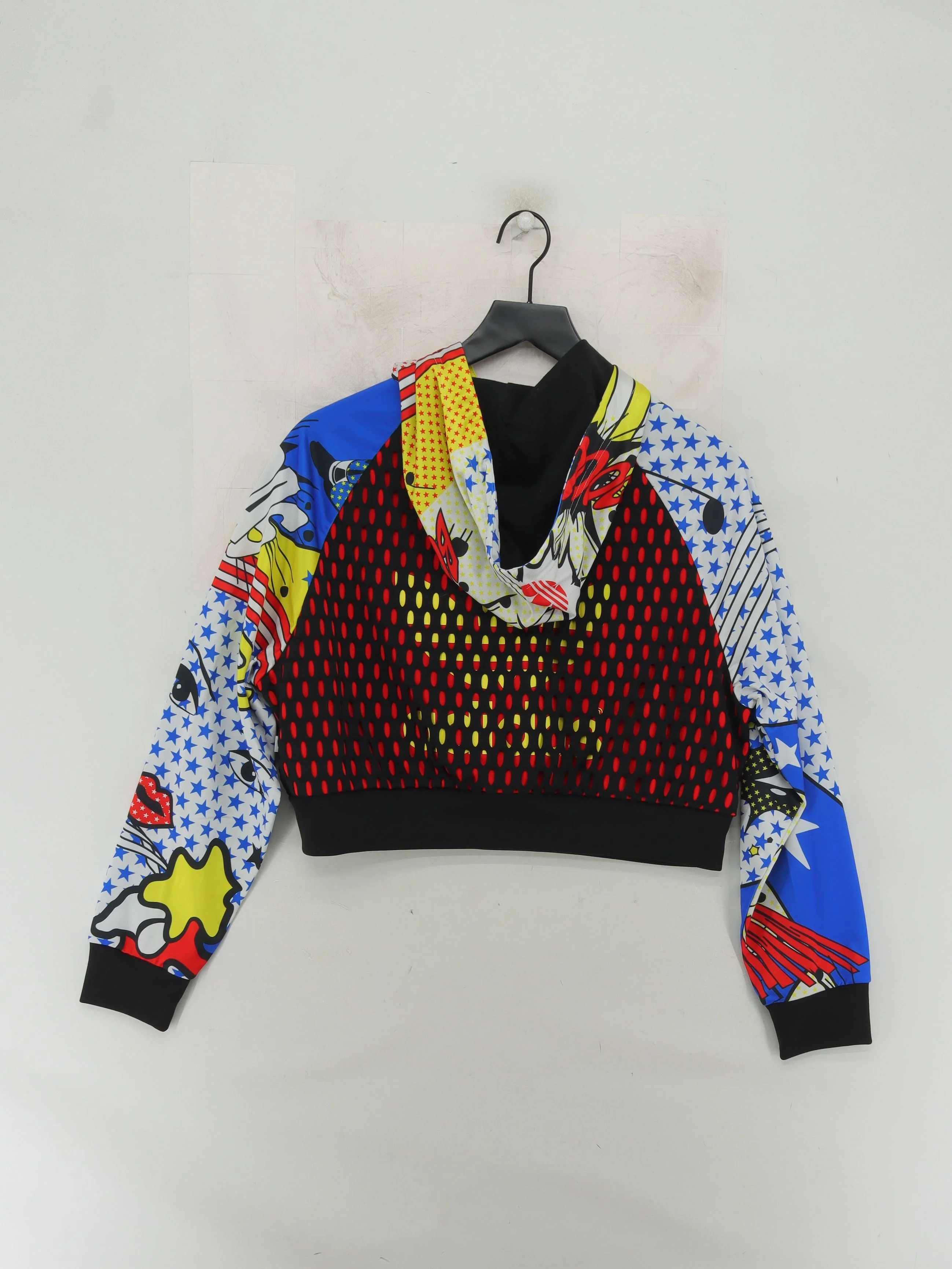 Adidas Women's Hoodie M Multi Graphic Cotton with Polyester Pullover - Image 2