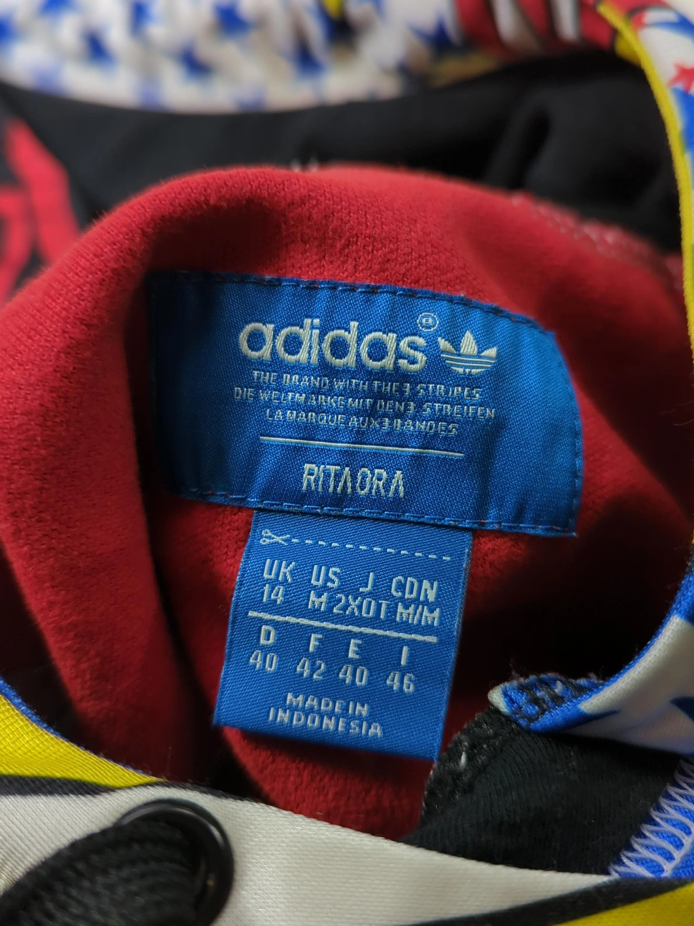 Adidas Women's Hoodie M Multi Graphic Cotton with Polyester Pullover - Image 5