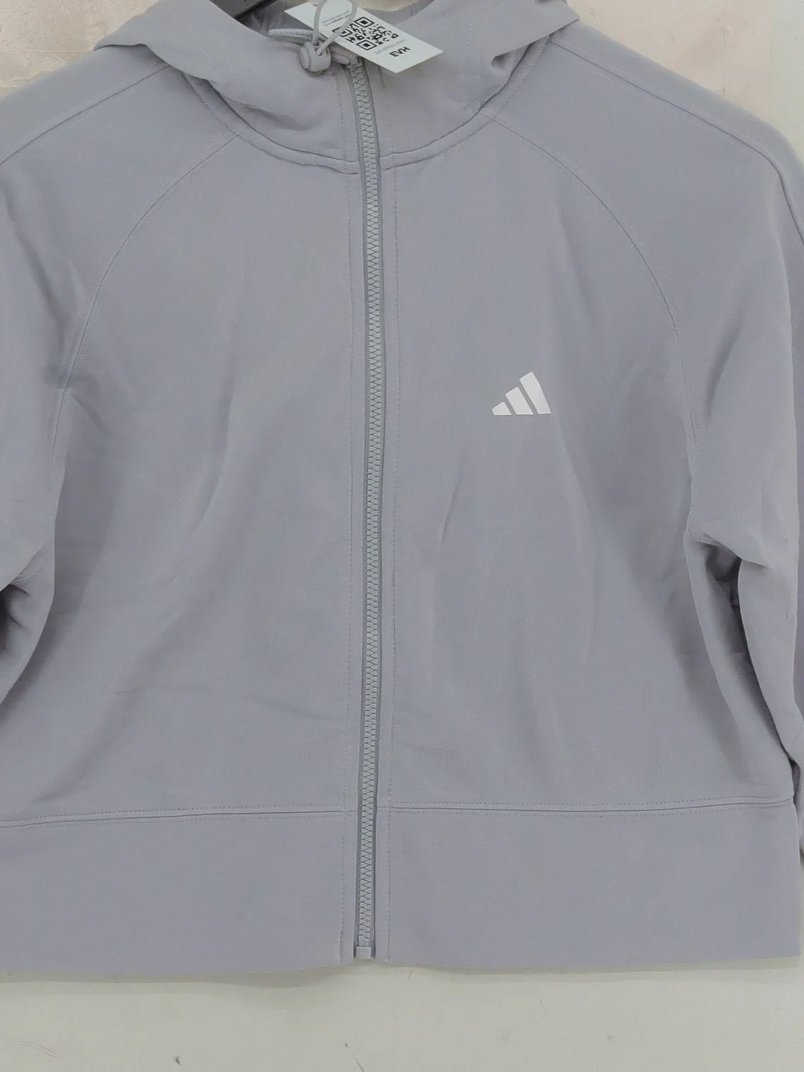 Adidas Women's Hoodie S Grey 100% Polyester Pullover - Image 3