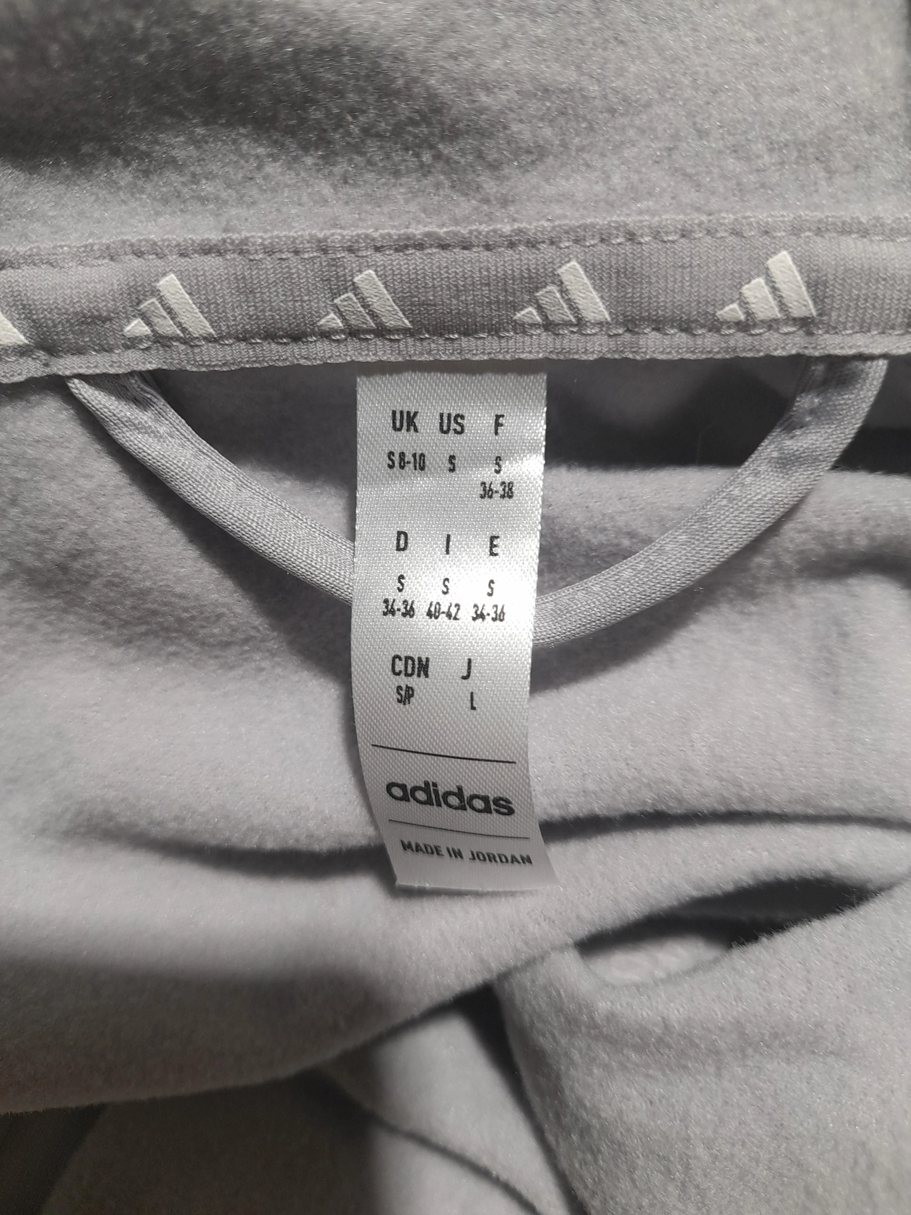 Adidas Women's Hoodie S Grey 100% Polyester Pullover - Image 5