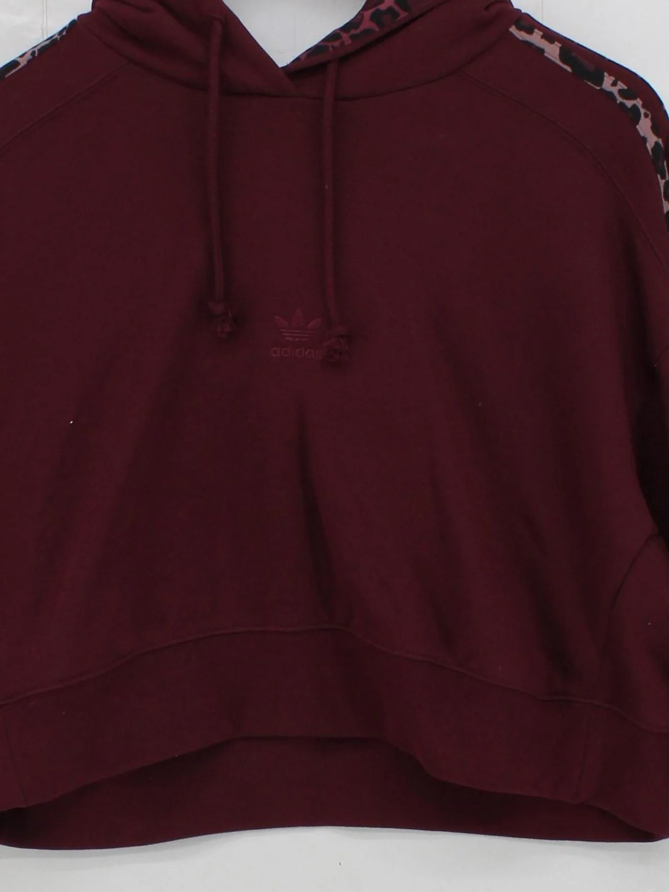 Adidas Women's Hoodie S Red Animal Print 100% Other Pullover - Image 3
