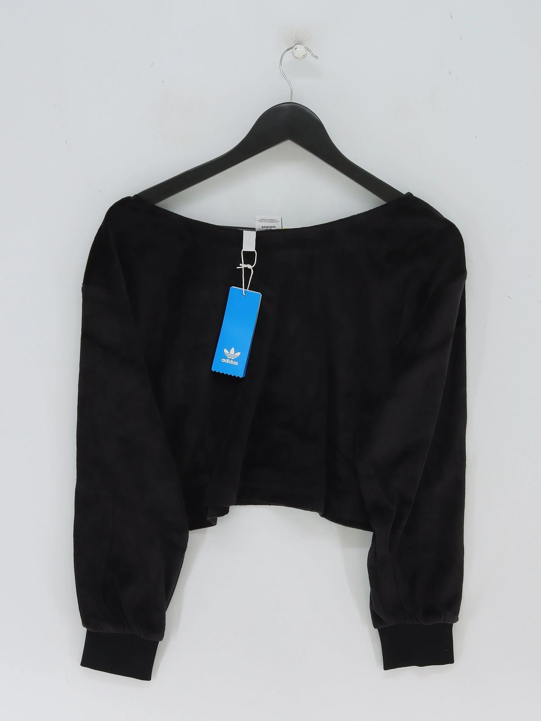 Adidas Women's Hoodie UK 10 Black Polyester New with tags - Image 2
