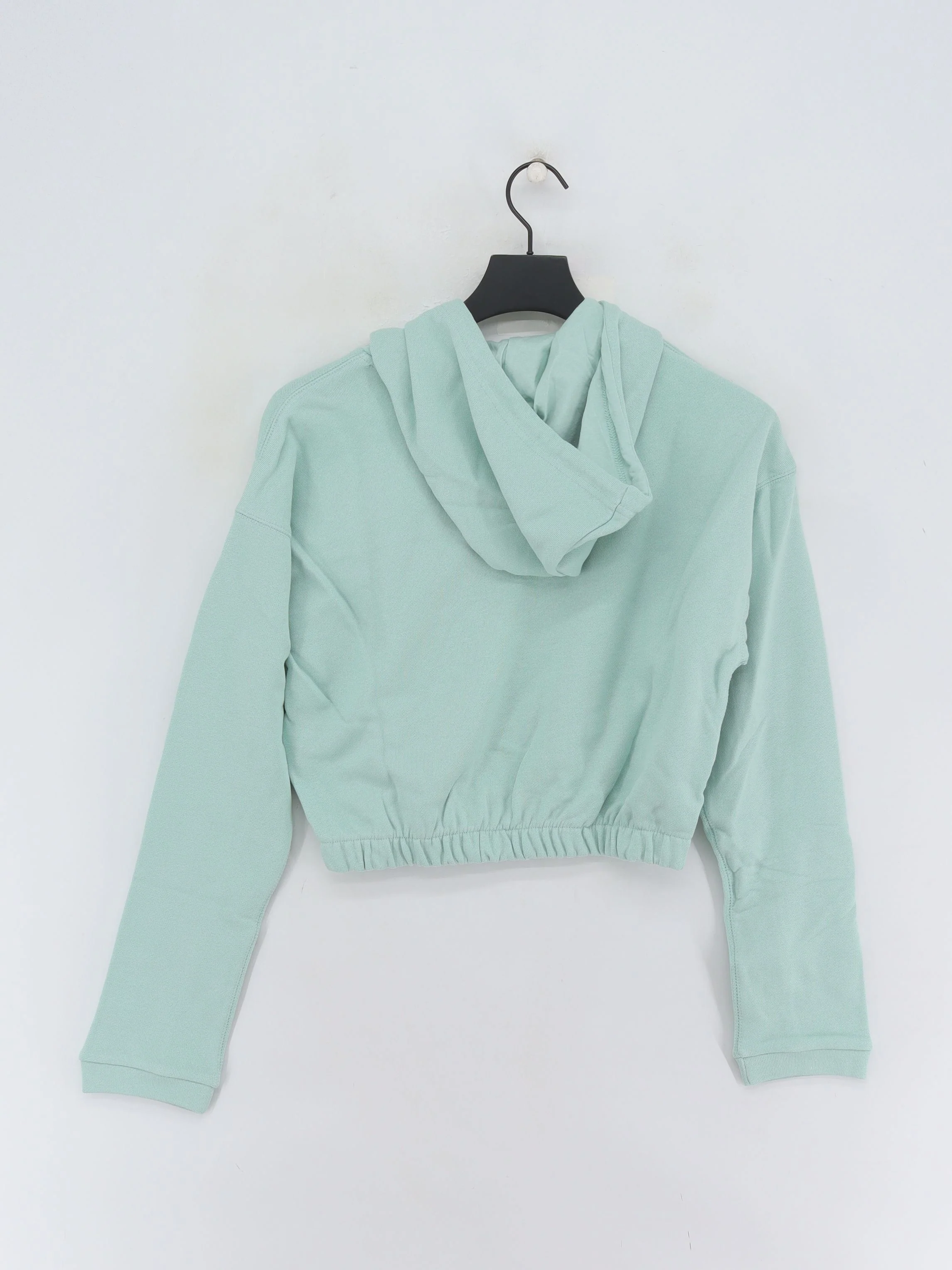 Adidas Women's Hoodie UK 10 Green Graphic 100% Cotton Pullover New with tags - Image 2
