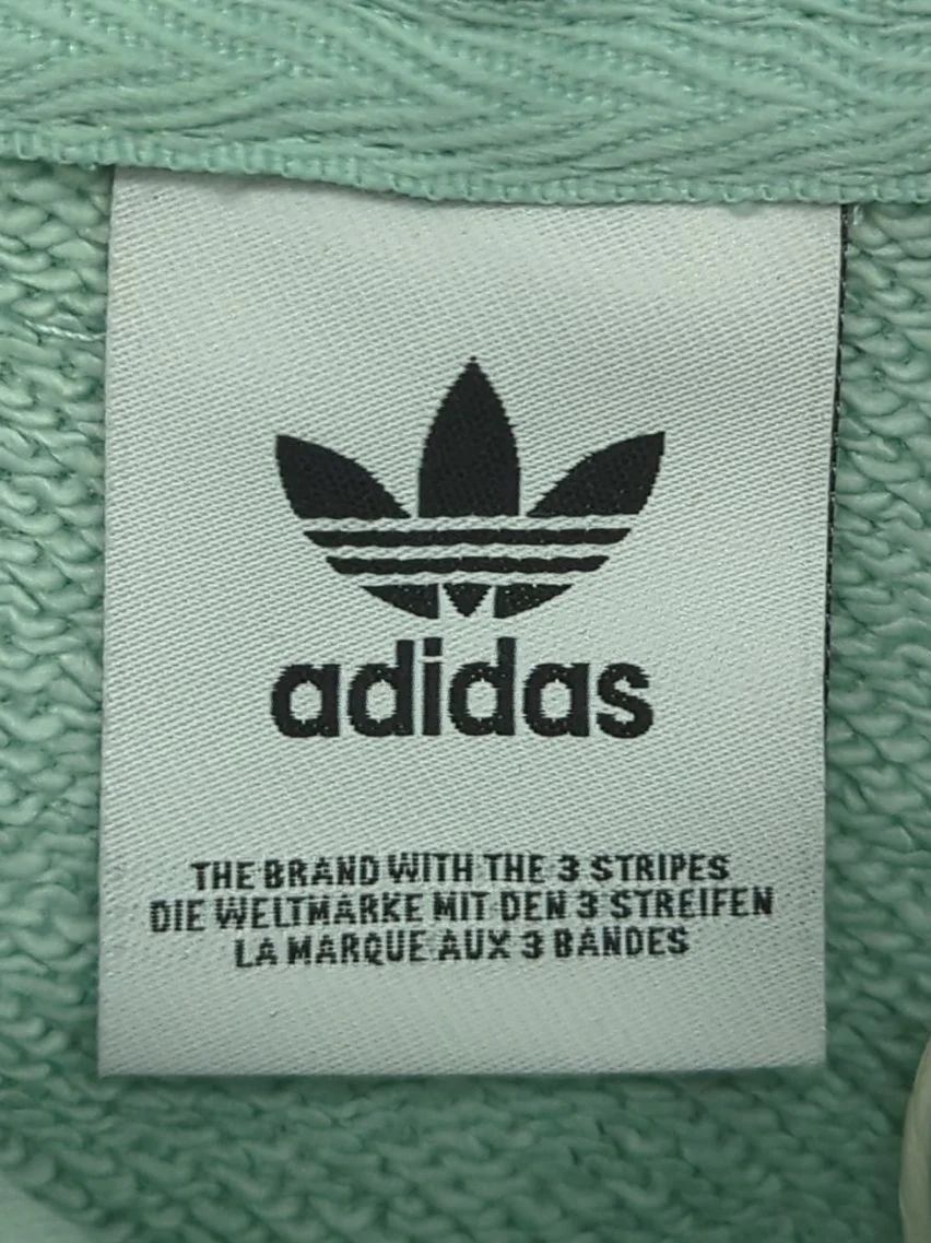 Adidas Women's Hoodie UK 10 Green Graphic 100% Cotton Pullover New with tags - Image 5