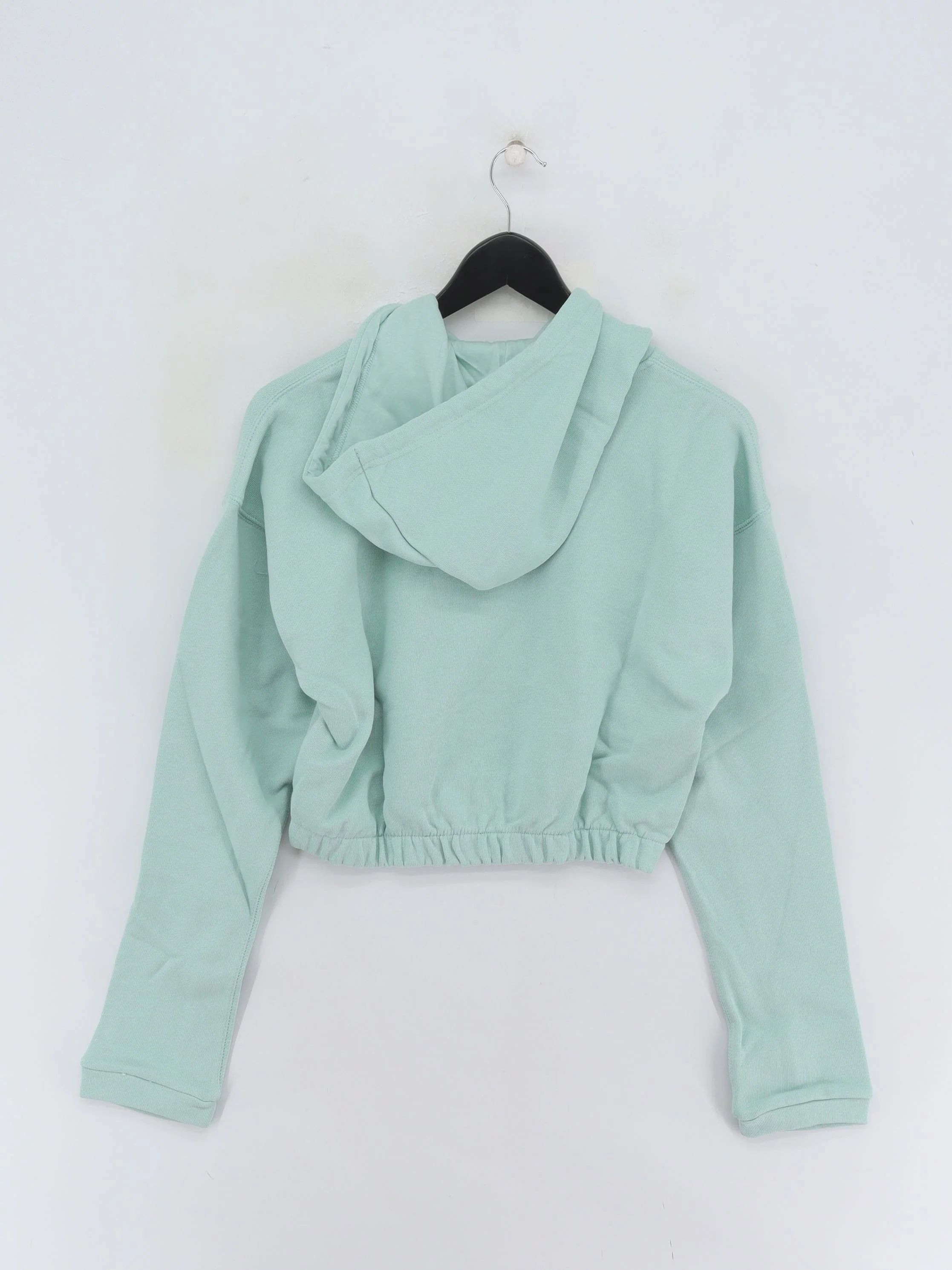 Adidas Women's Hoodie UK 10 Green Graphic 100% Cotton Pullover New with tags - Image 2